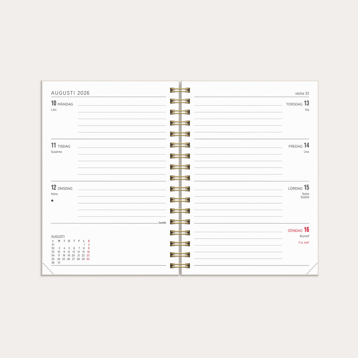 Kalender 26/27 Senator A6 Story Blomma