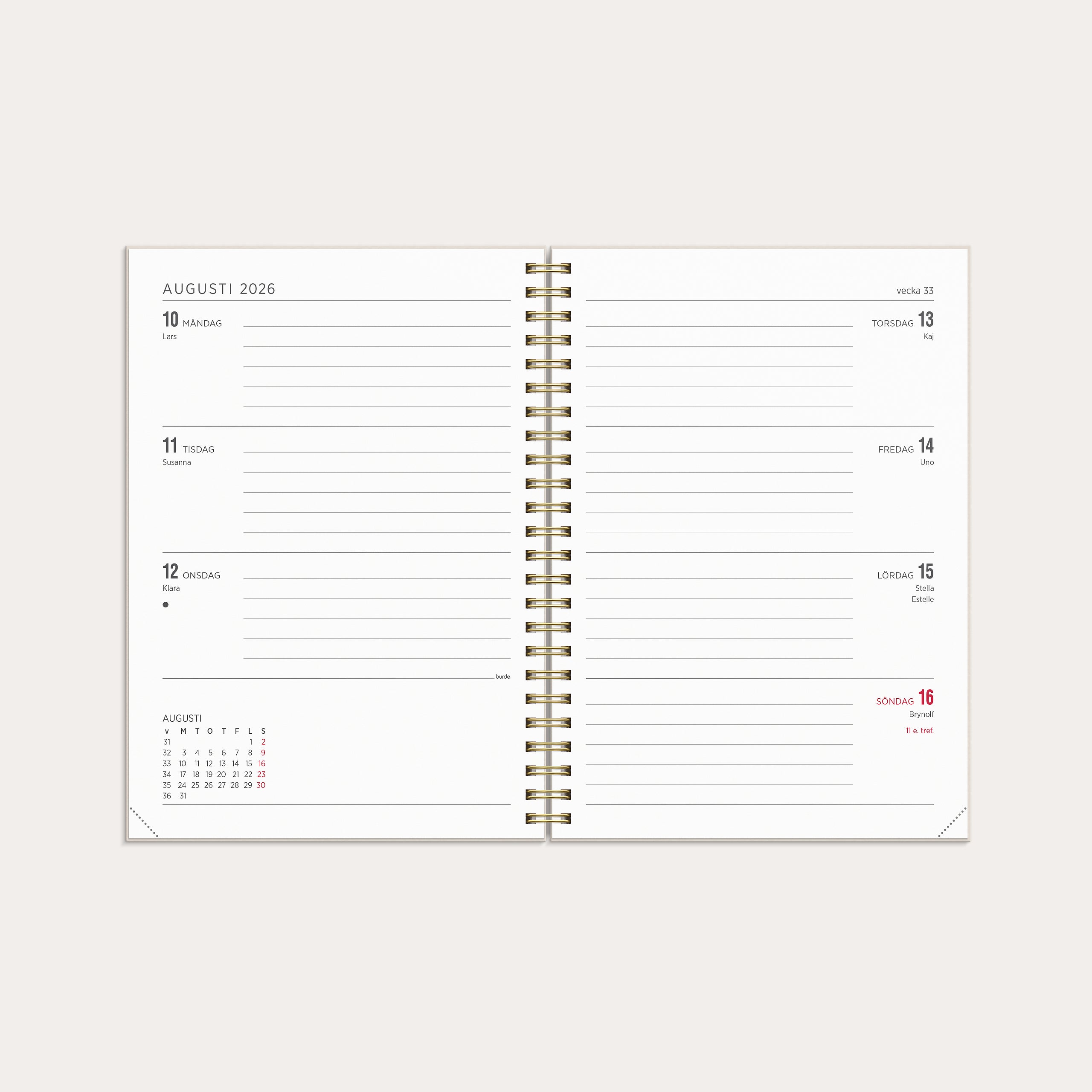 Kalender 26/27 Senator A5 Story Blomma