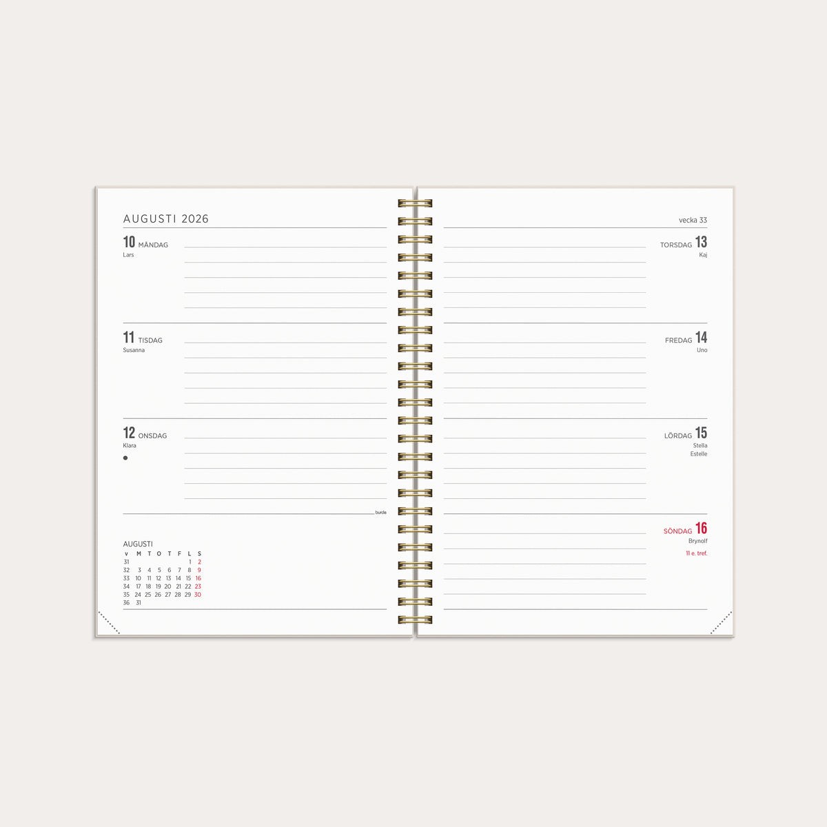Kalender 26/27 Senator A5 Story Blomma