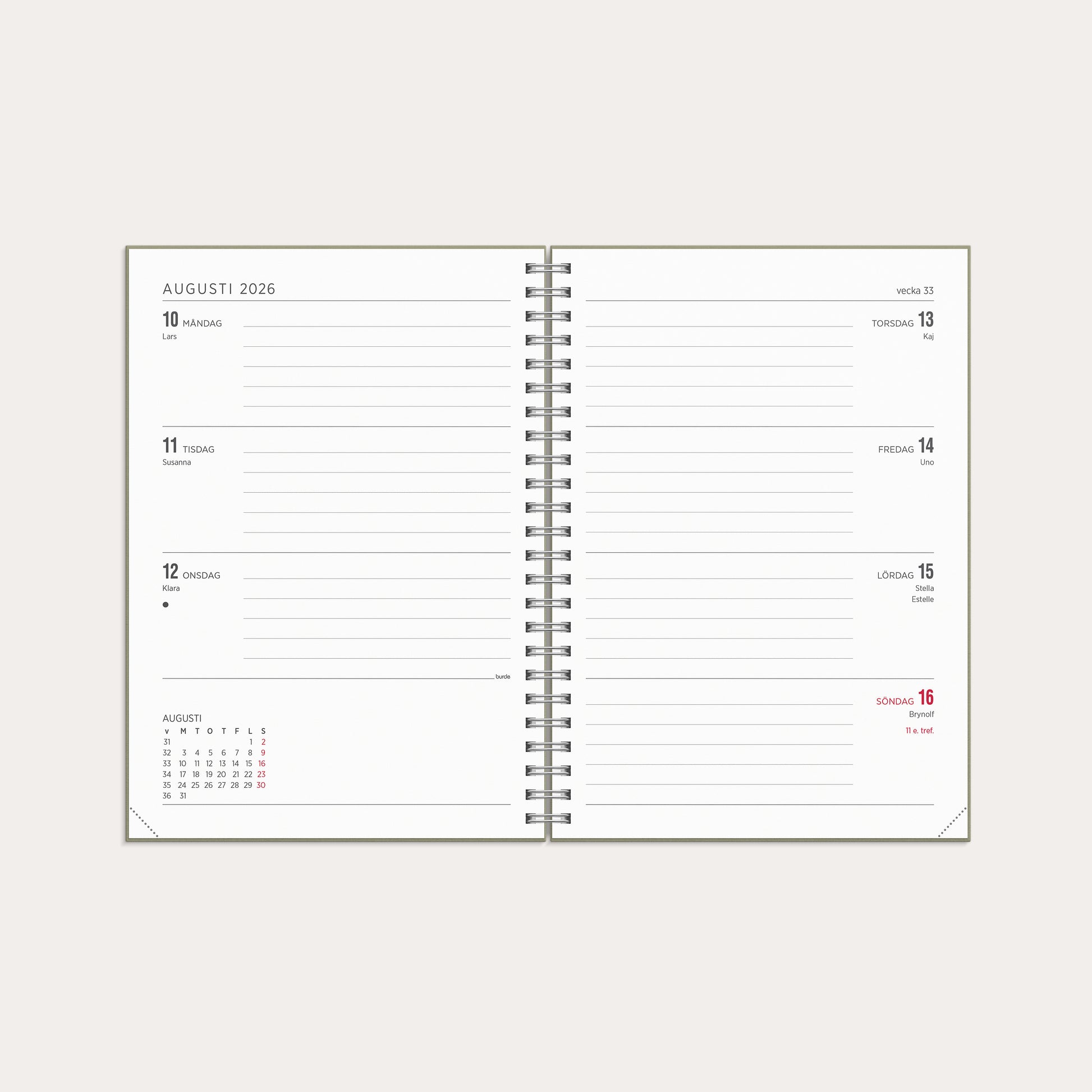 Kalender 26/27 Senator A5 Story Blad – detail view