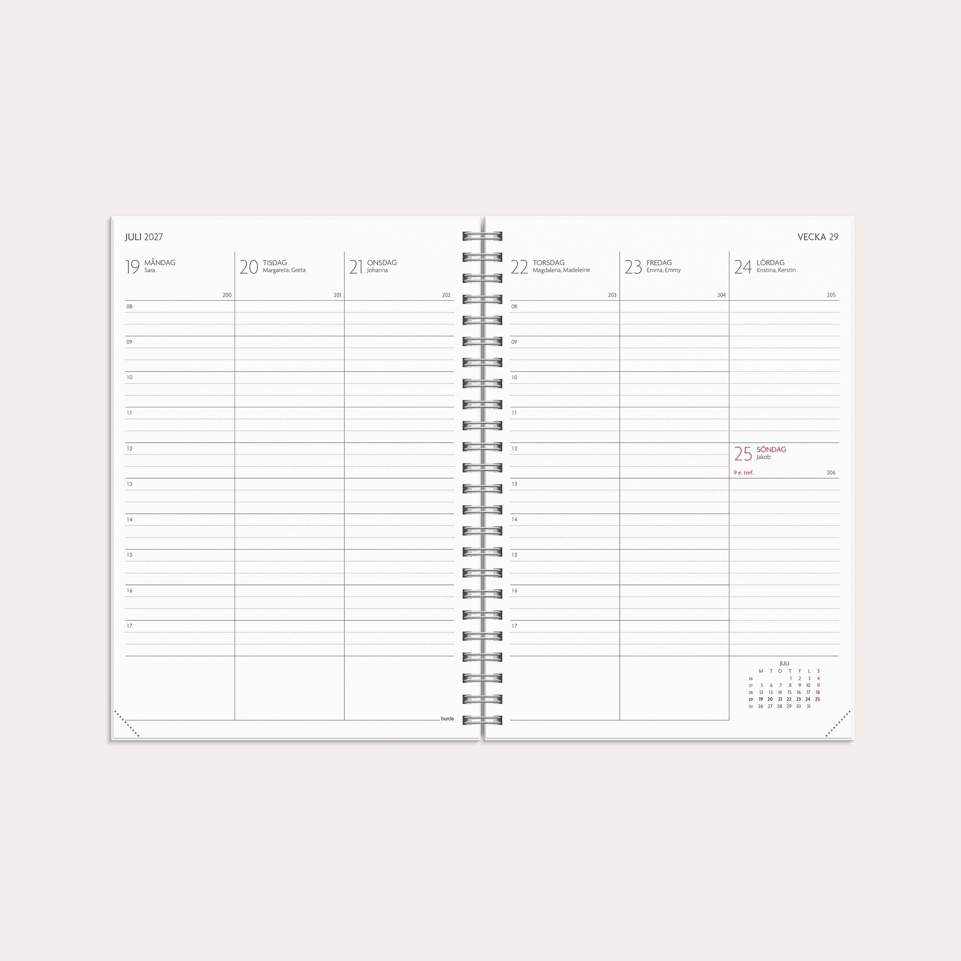 Kalender 26/27 Study A5 Star – detail view