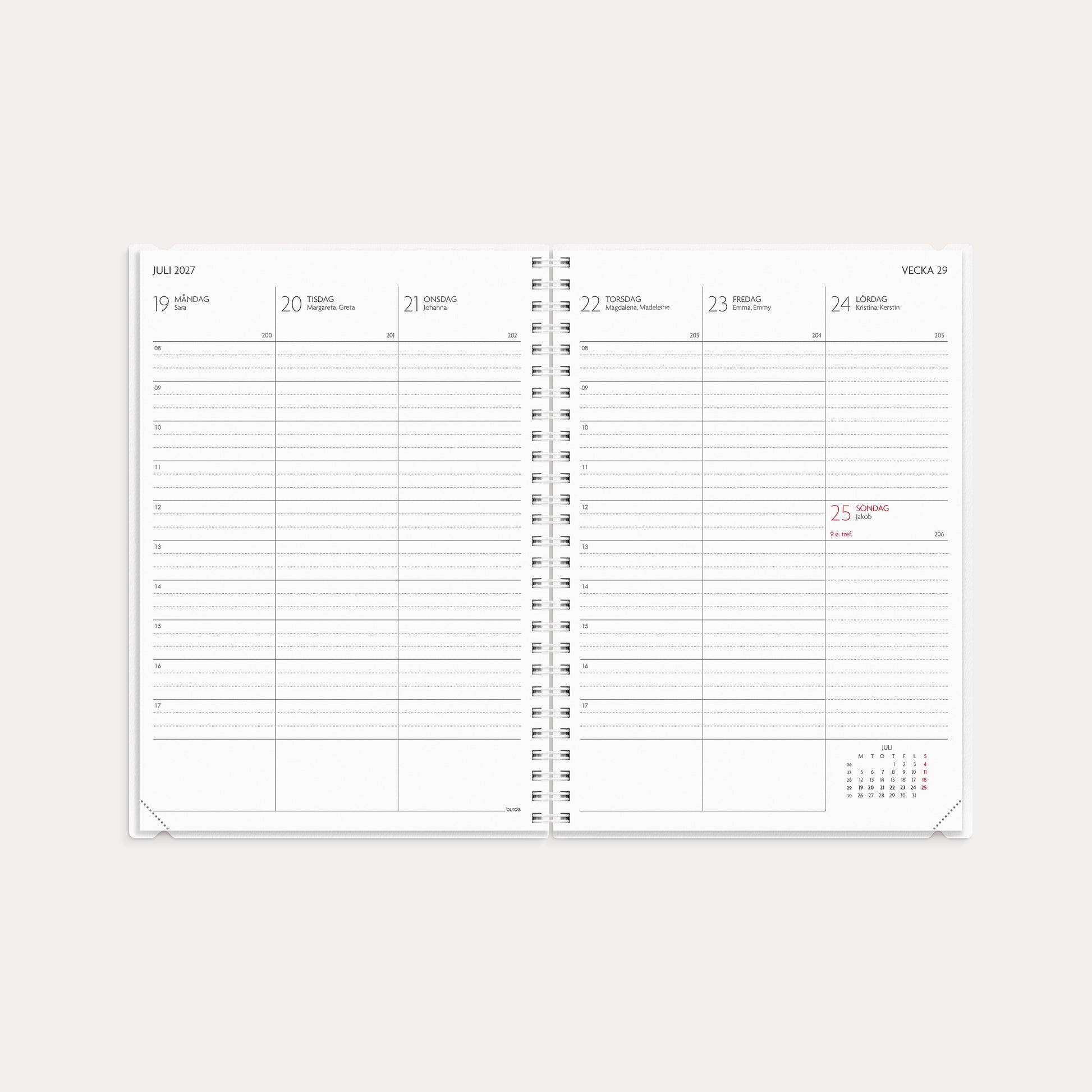 Kalender 26/27 Study A5 4i1 – detail view