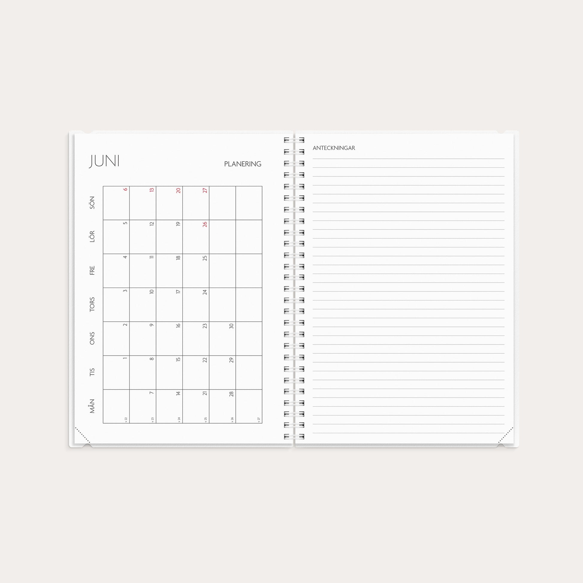 Kalender 26/27 Study A5 4i1 – detail view