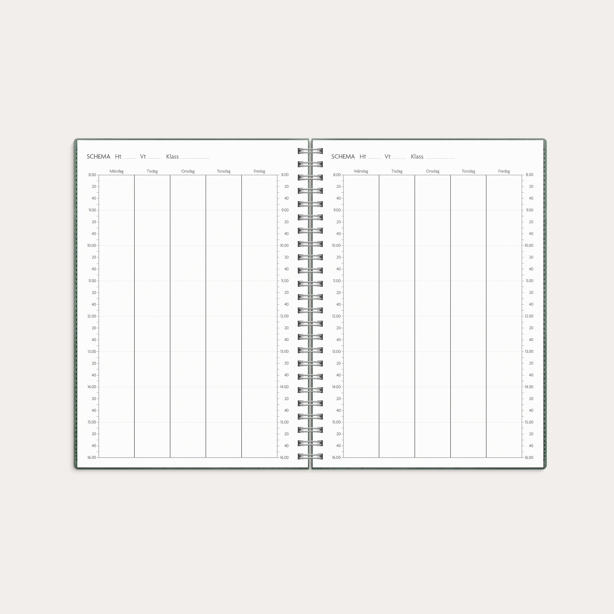 Kalender 26/27 Study A5 Twist grön