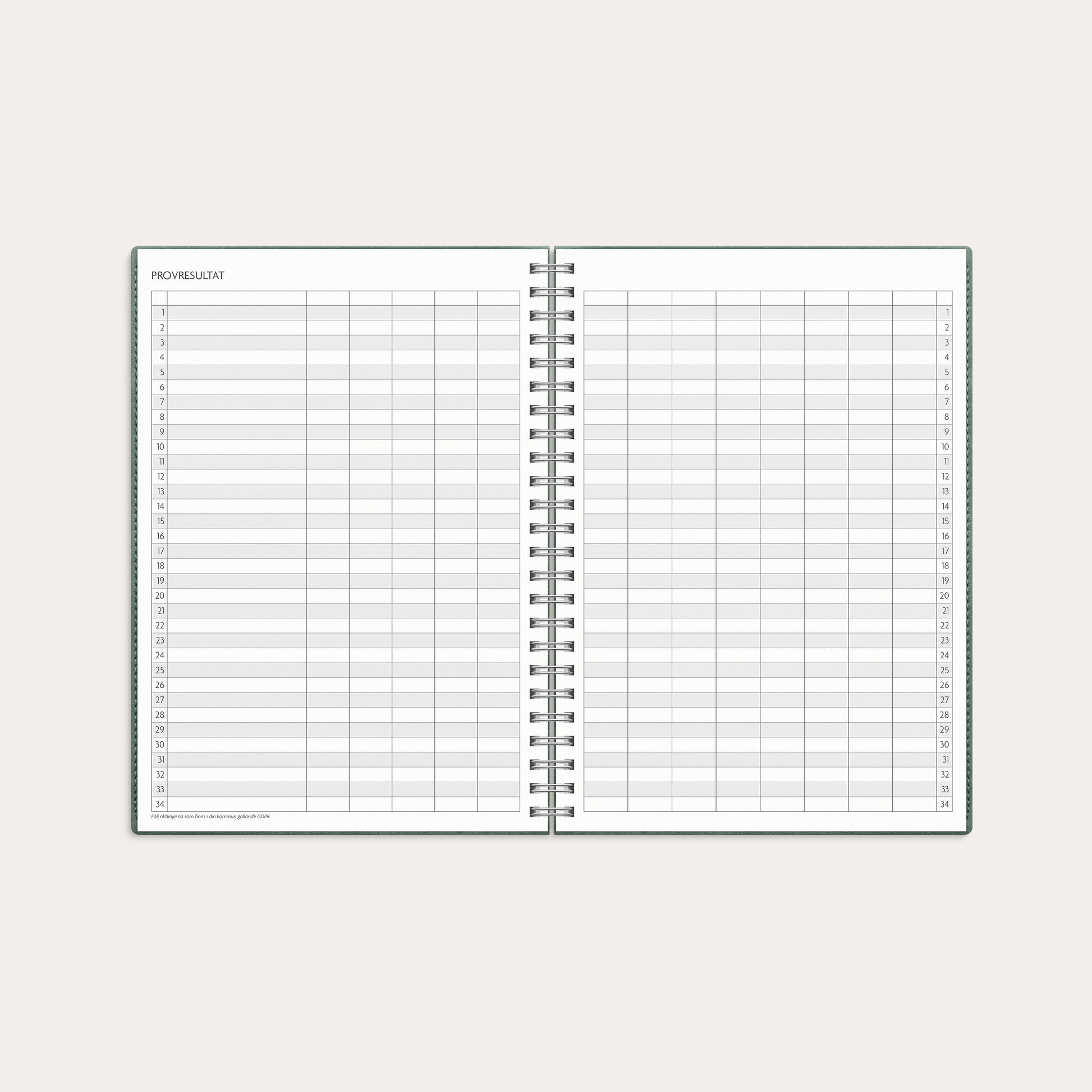 Kalender 26/27 Study A5 Twist grön – detail view