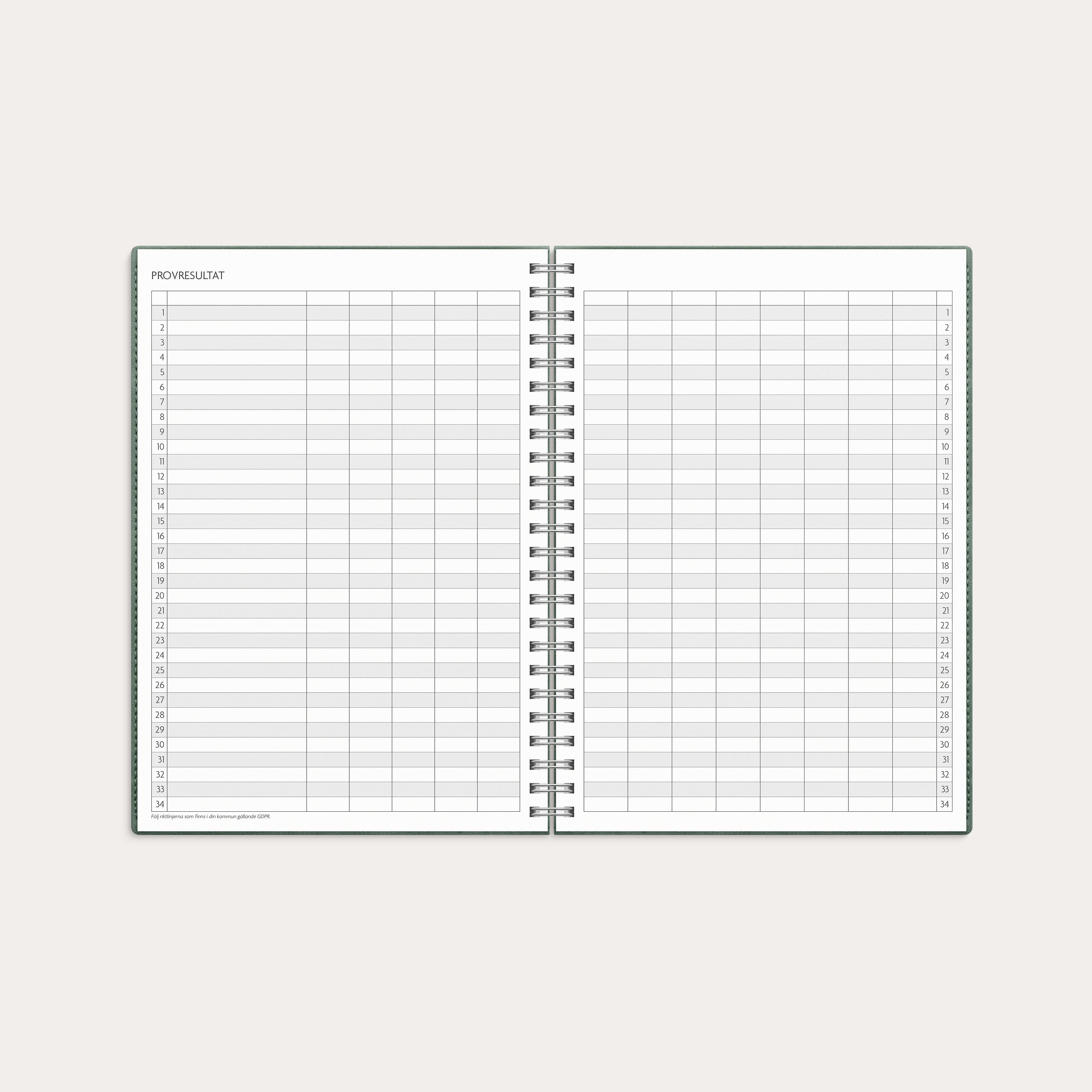 Kalender 26/27 Study A5 Twist grön