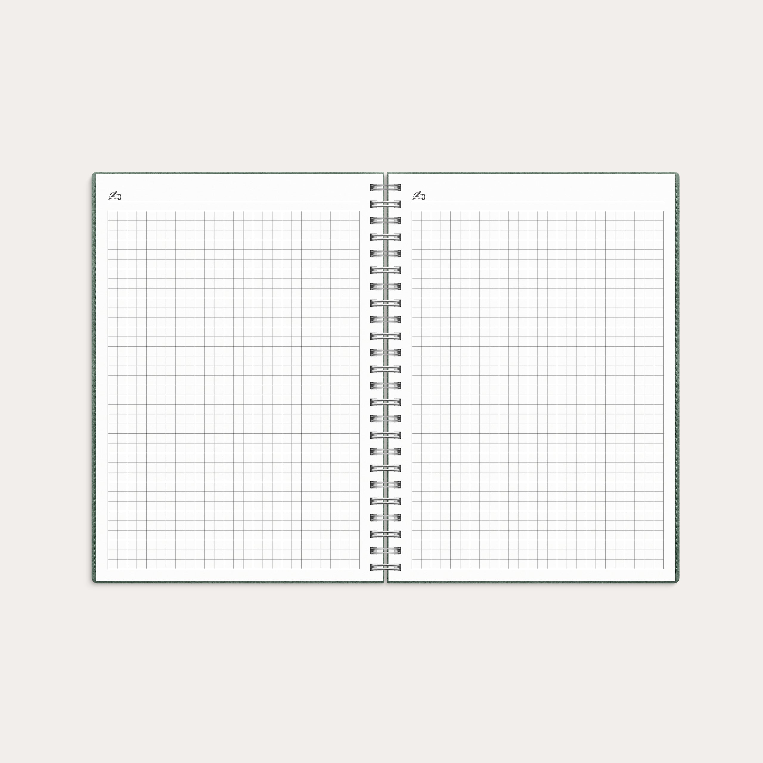 Kalender 26/27 Study A5 Twist grön