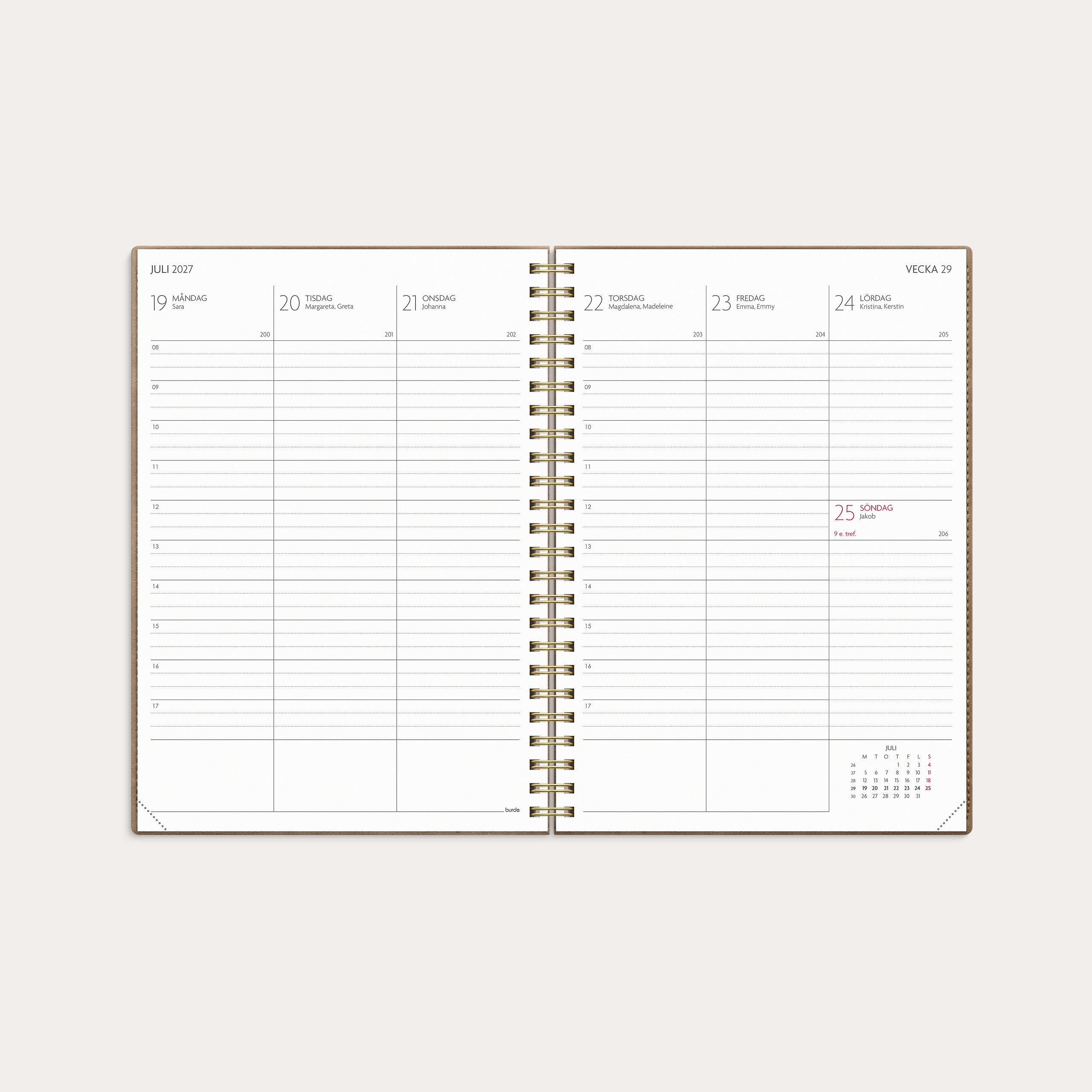 Kalender 26/27 Study A5 Twist beige