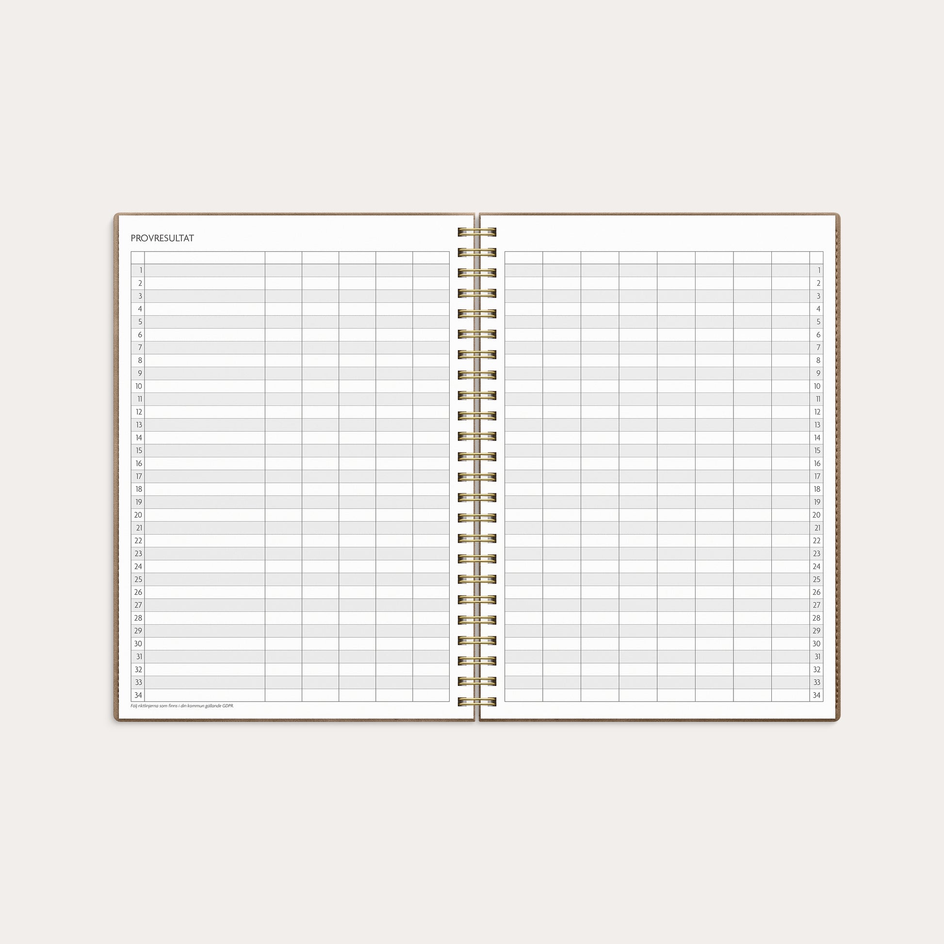 Kalender 26/27 Study A5 Twist beige – detail view