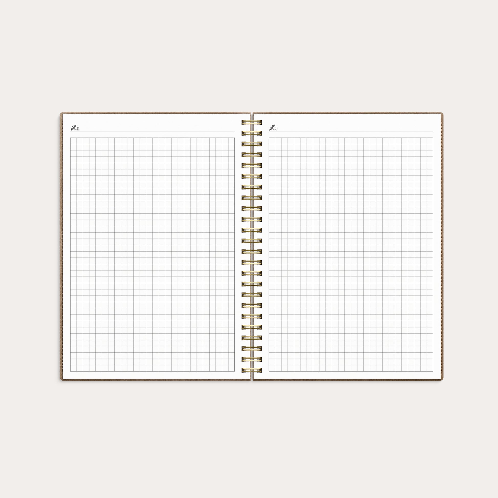 Kalender 26/27 Study A5 Twist beige – detail view