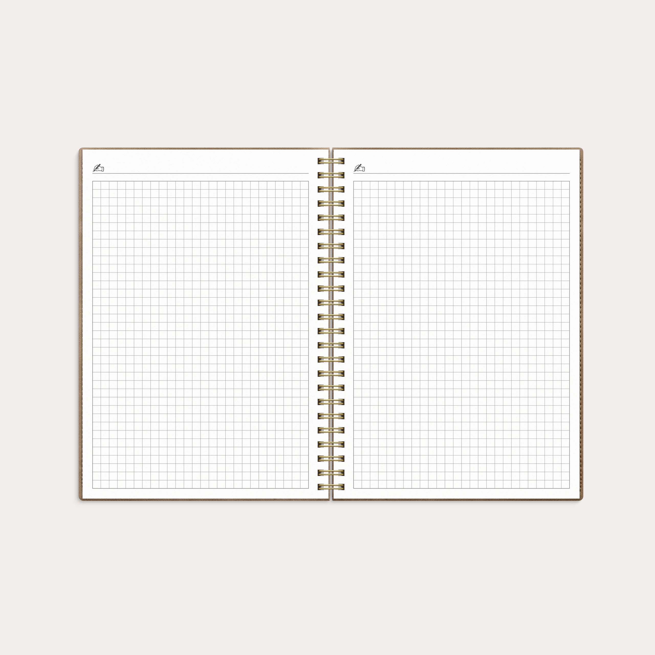 Kalender 26/27 Study A5 Twist beige – detail view