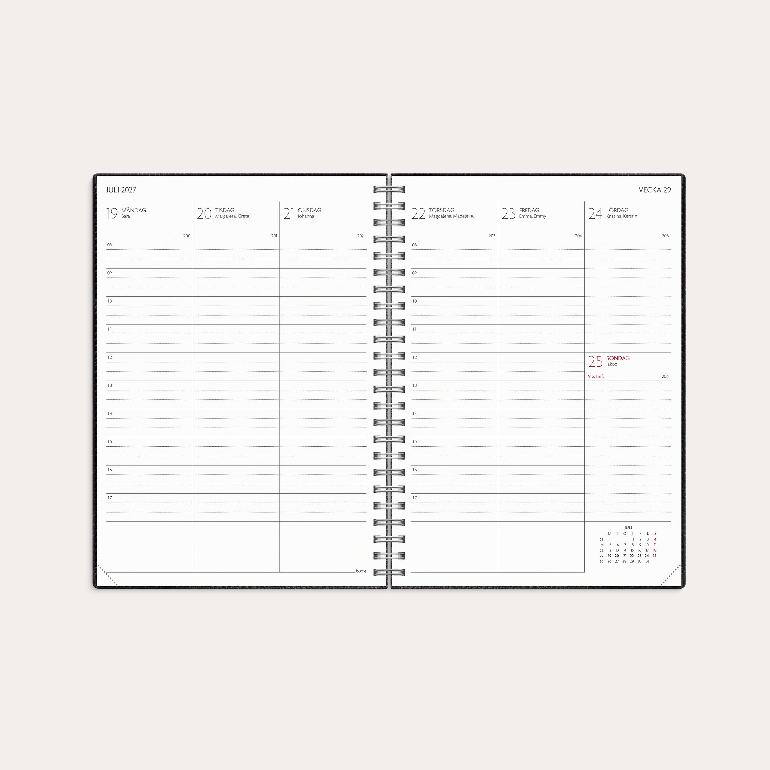 Kalender 26/27 Study A5 Twist svart