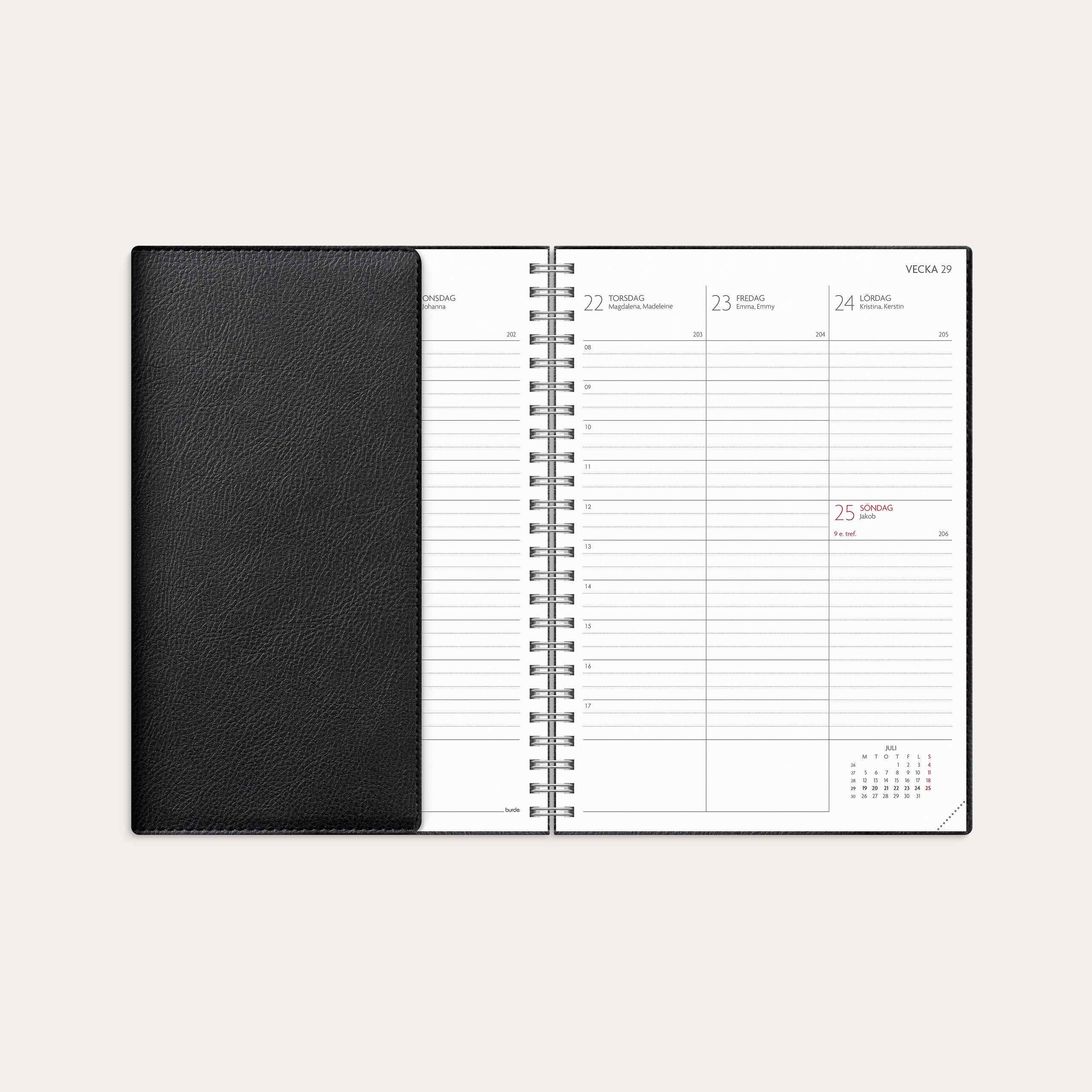 Kalender 26/27 Study A5 Twist svart