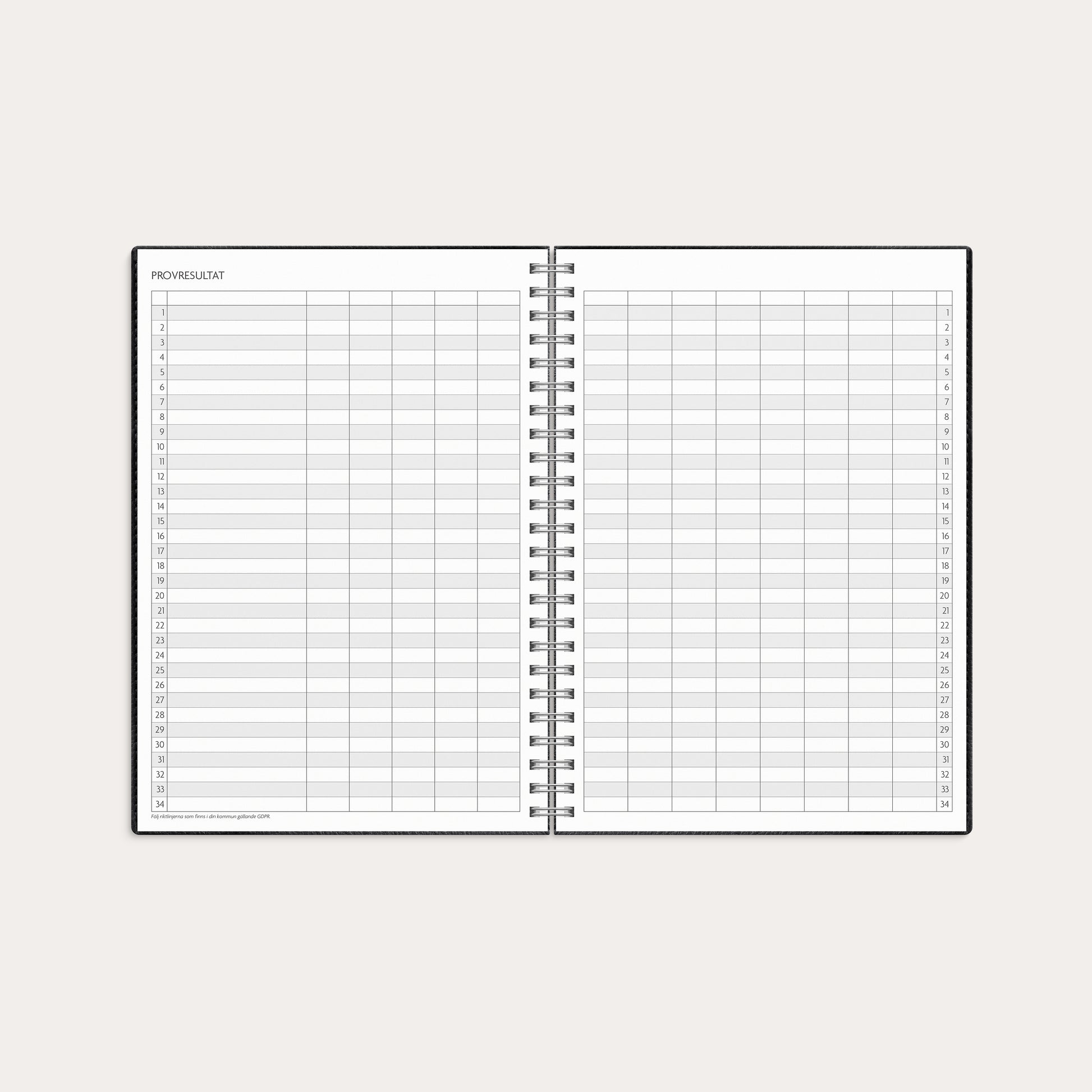 Kalender 26/27 Study A5 Twist svart – detail view