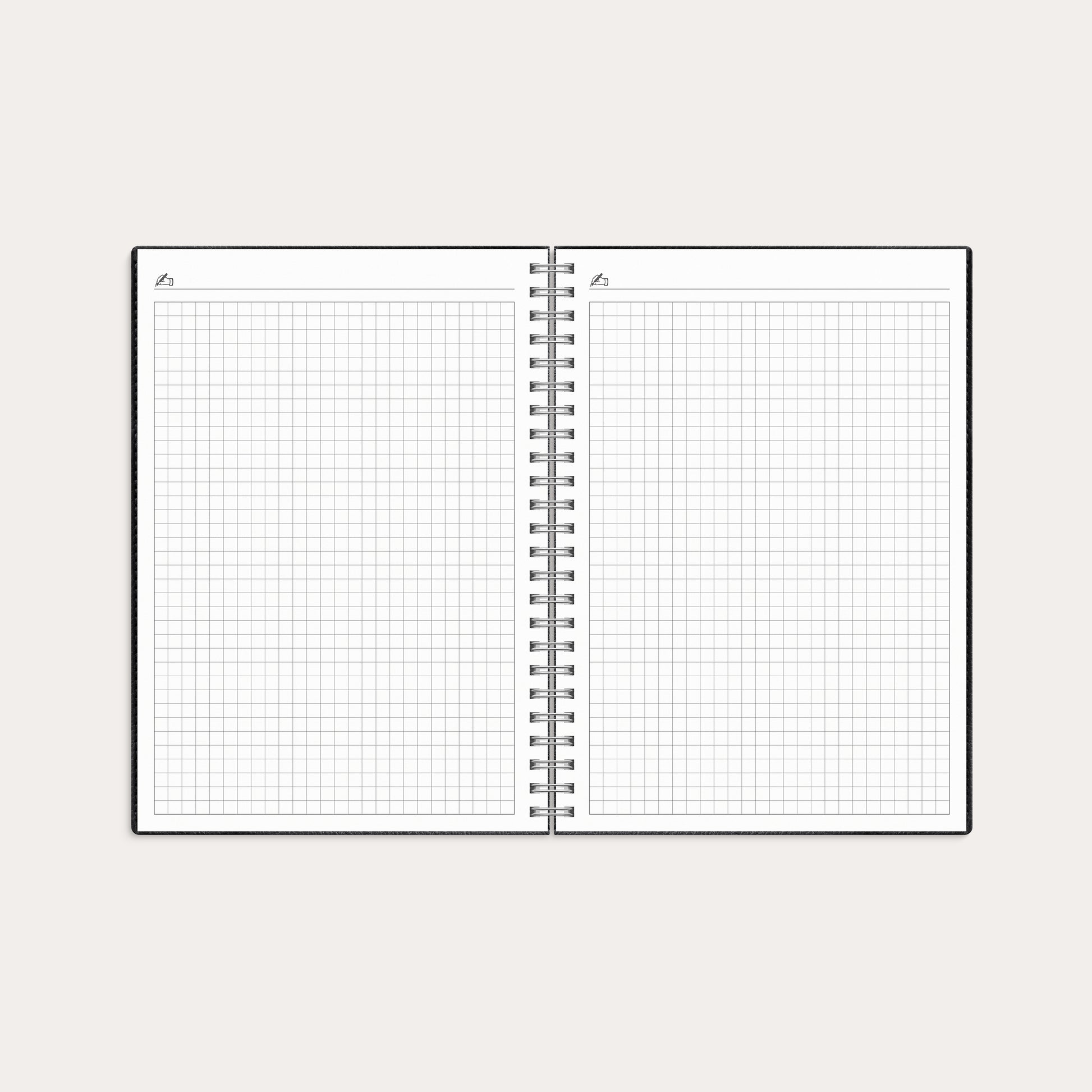 Kalender 26/27 Study A5 Twist svart – detail view