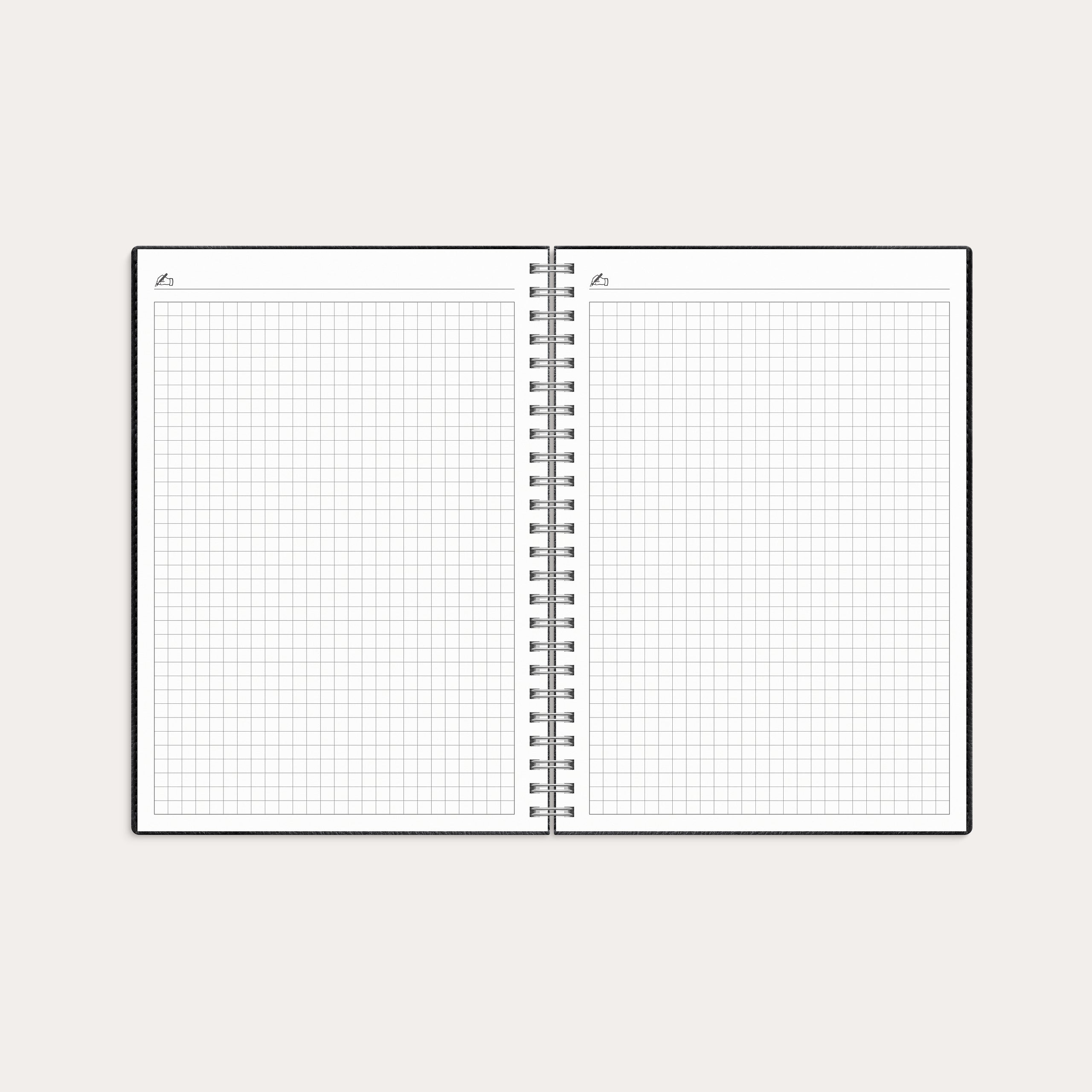 Kalender 26/27 Study A5 Twist svart – detail view