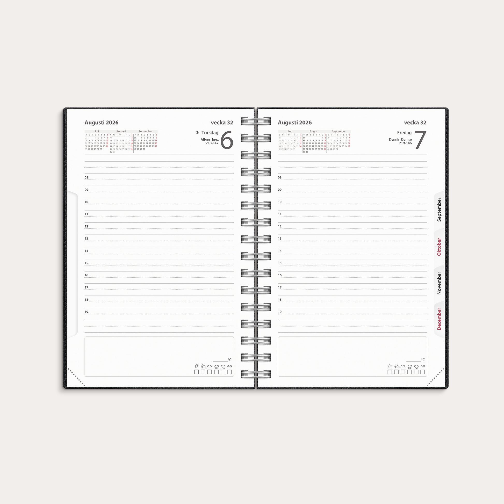 Dagbok Twist 26/27 svart – detail view