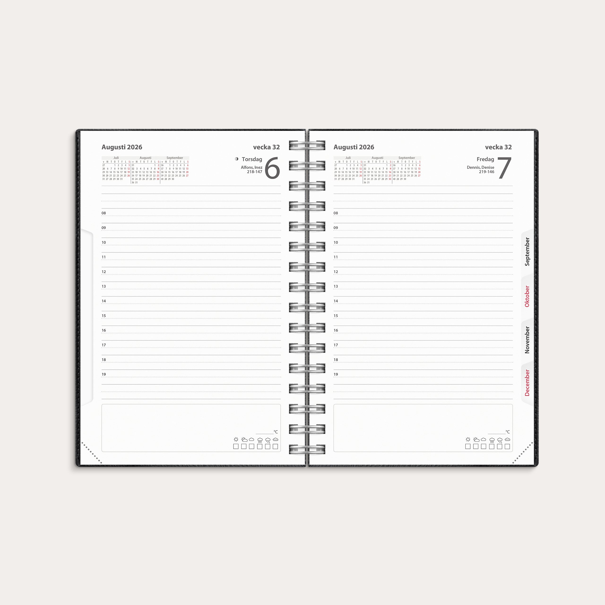 Dagbok Twist 26/27 svart