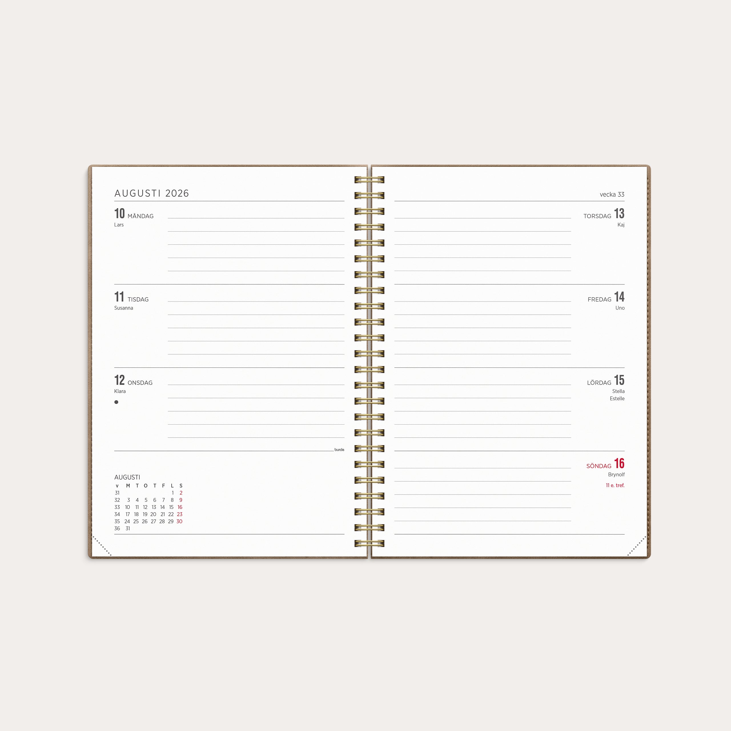 Kalender 26/27 Senator A5 Twist beige