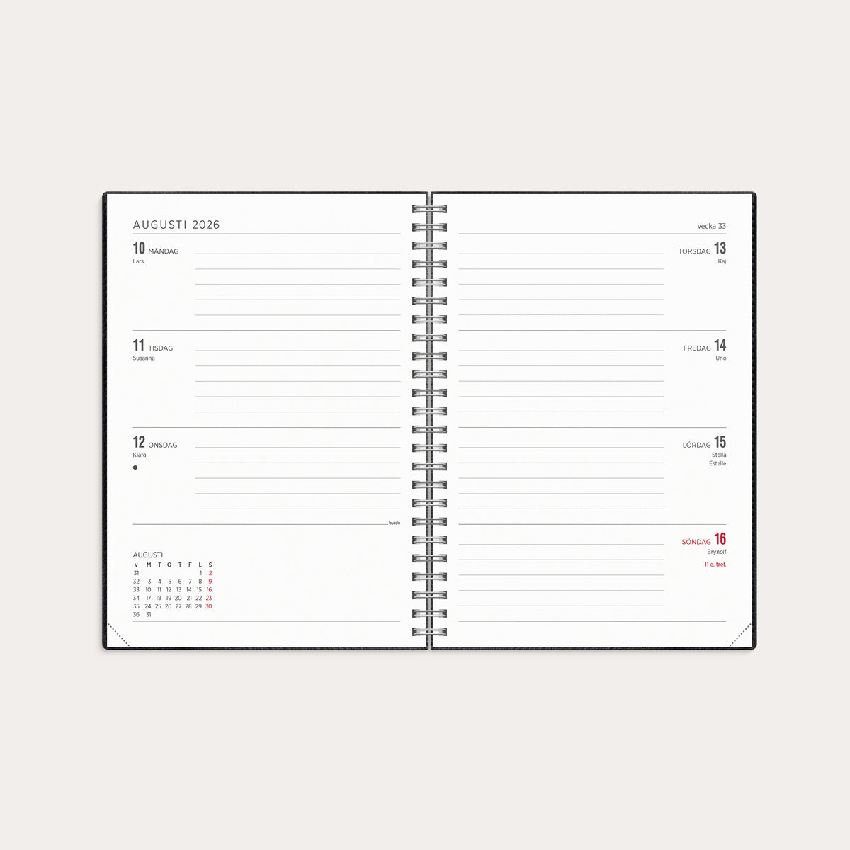 Kalender 26/27 Senator A5 Twist svart