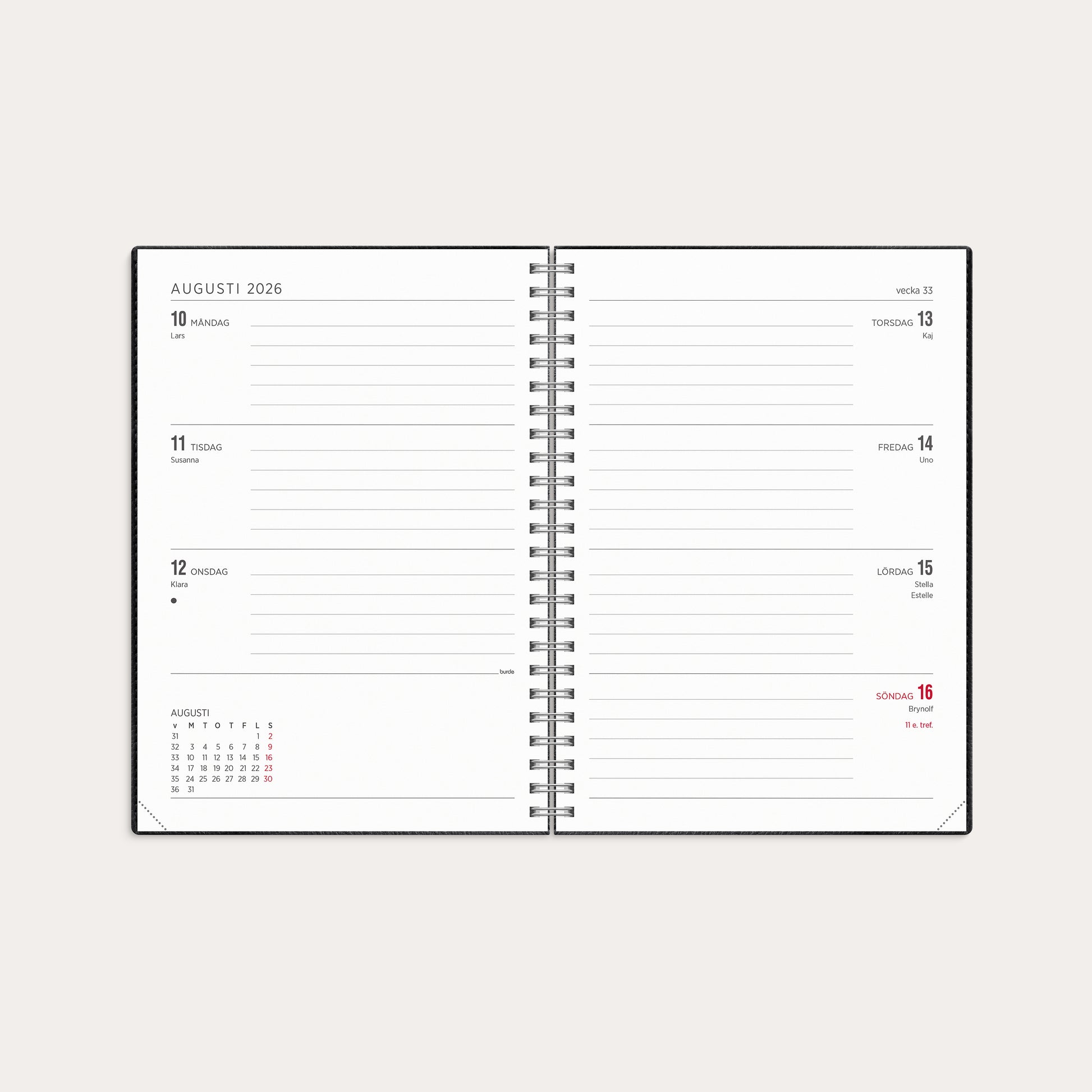 Kalender 26/27 Senator A5 Twist svart – detail view