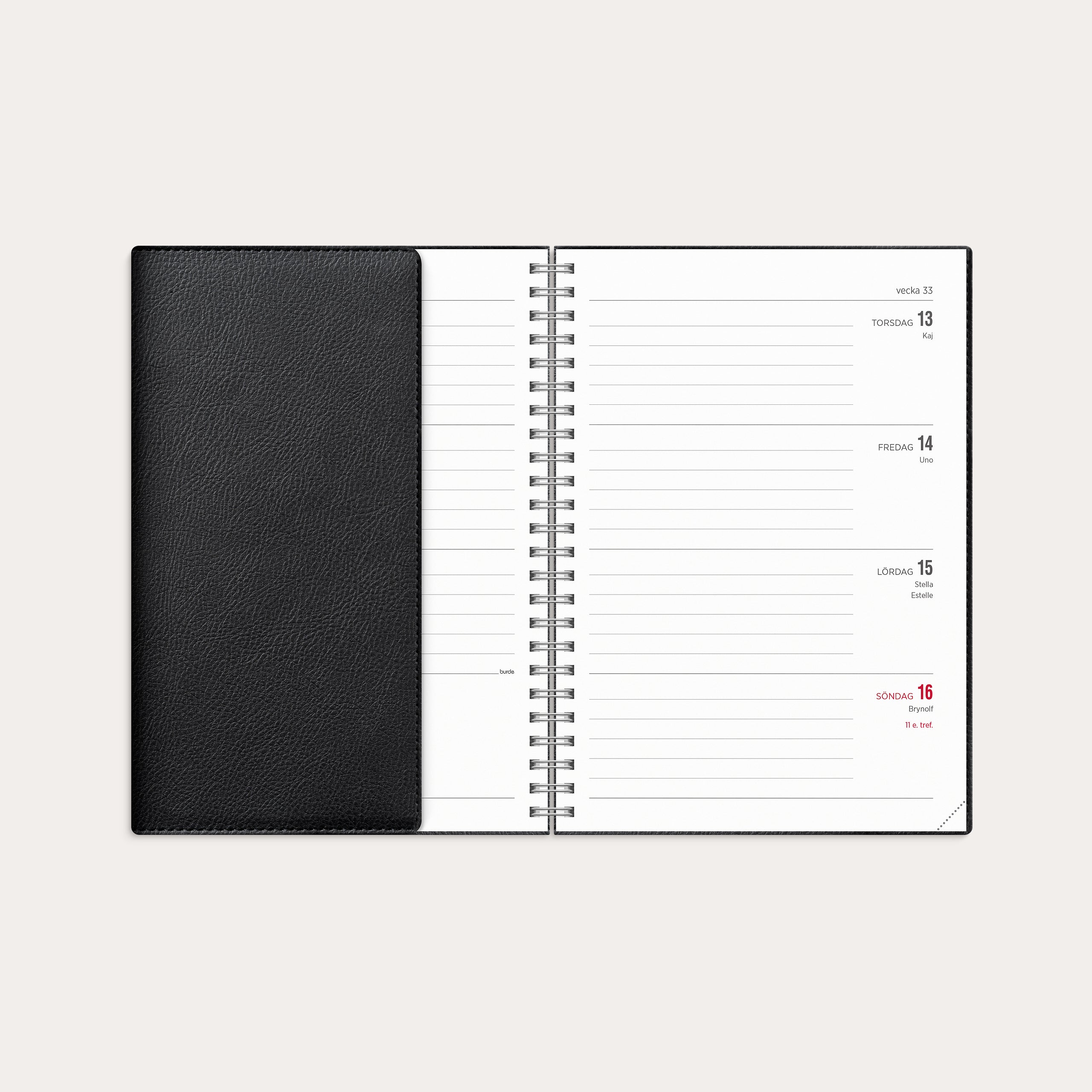 Kalender 26/27 Senator A5 Twist svart