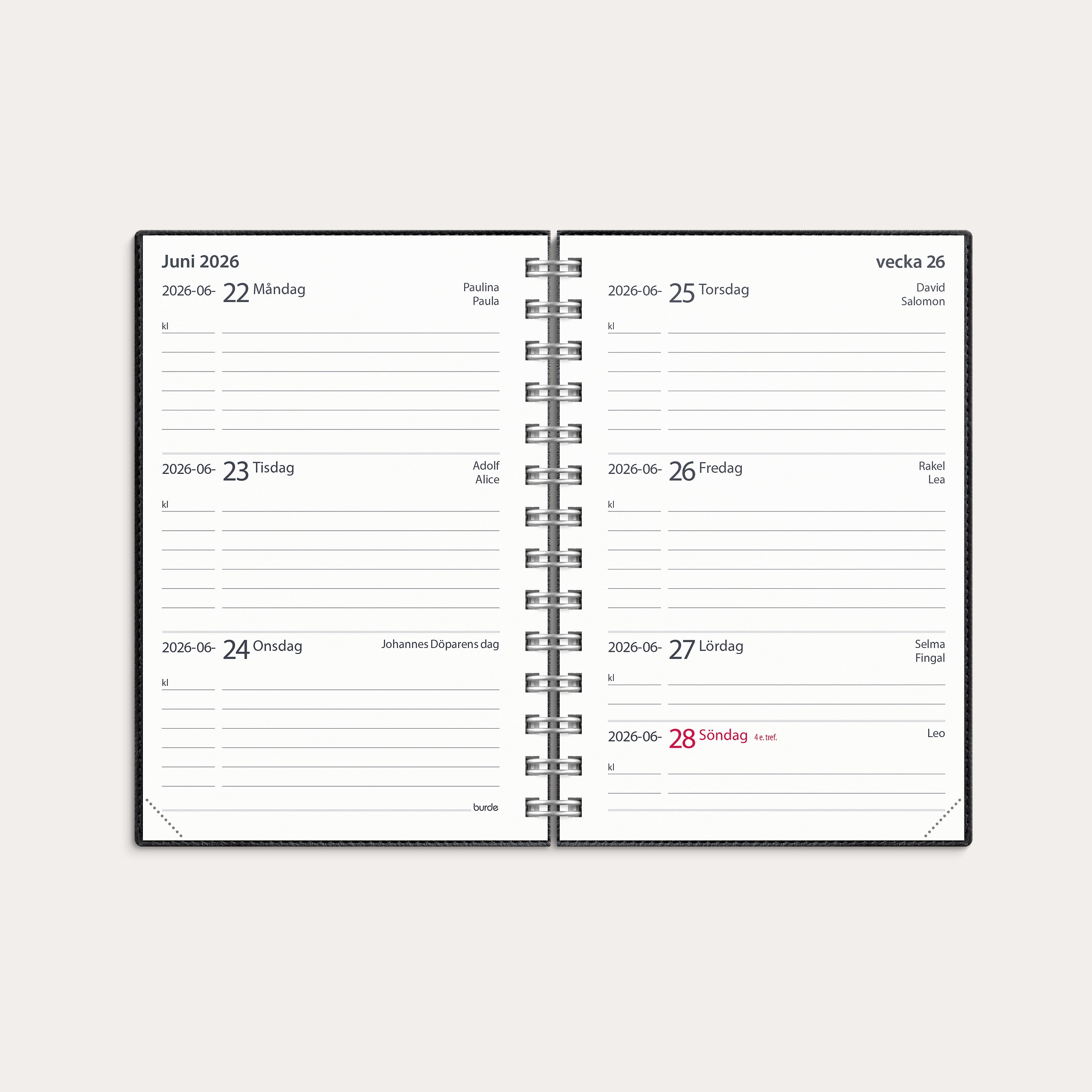 Lilla Studieåret Twist 26/27 svart