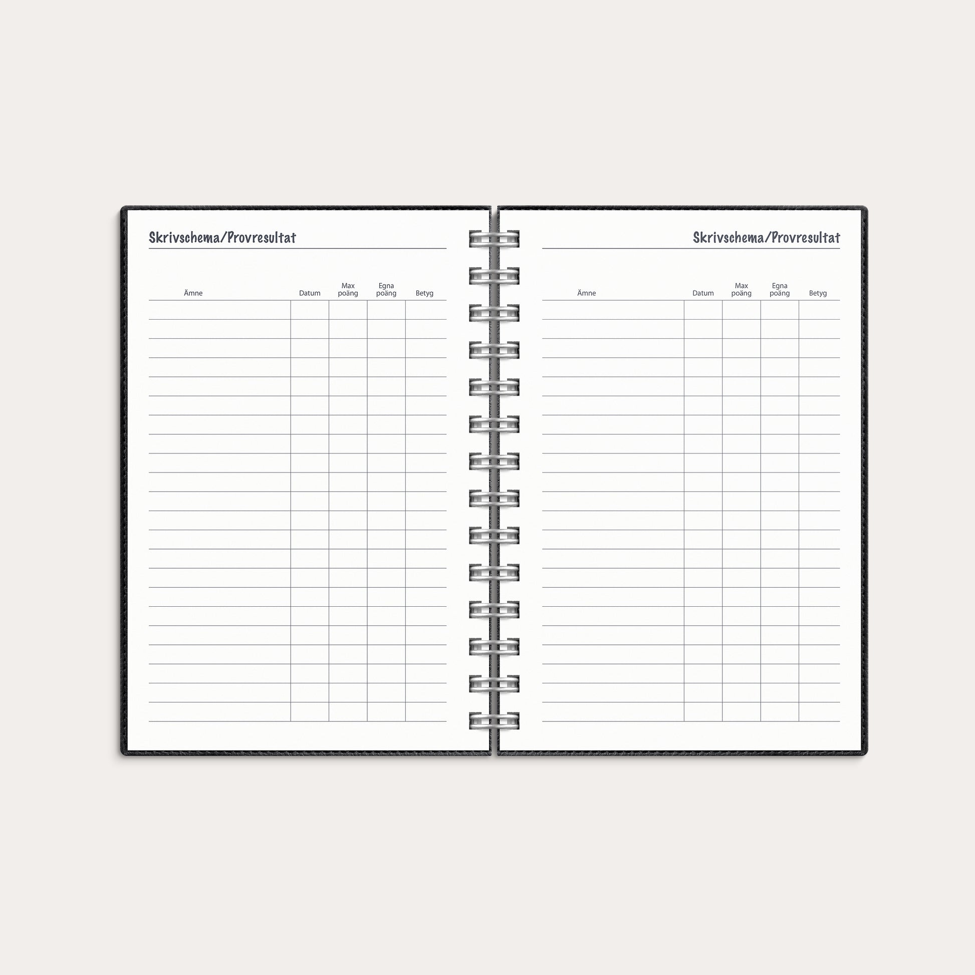 Lilla Studieåret Twist 26/27 svart – detail view