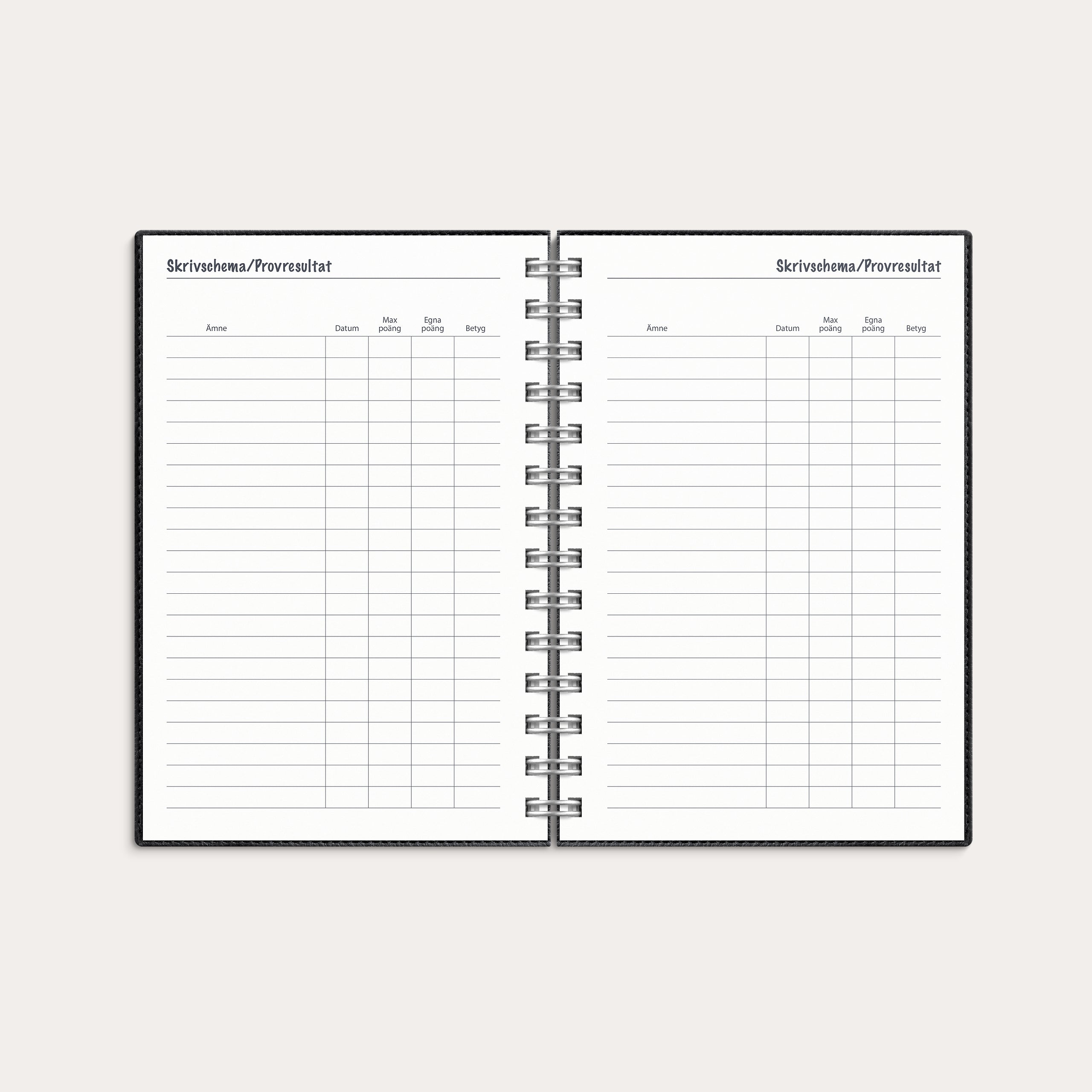 Lilla Studieåret Twist 26/27 svart – detail view