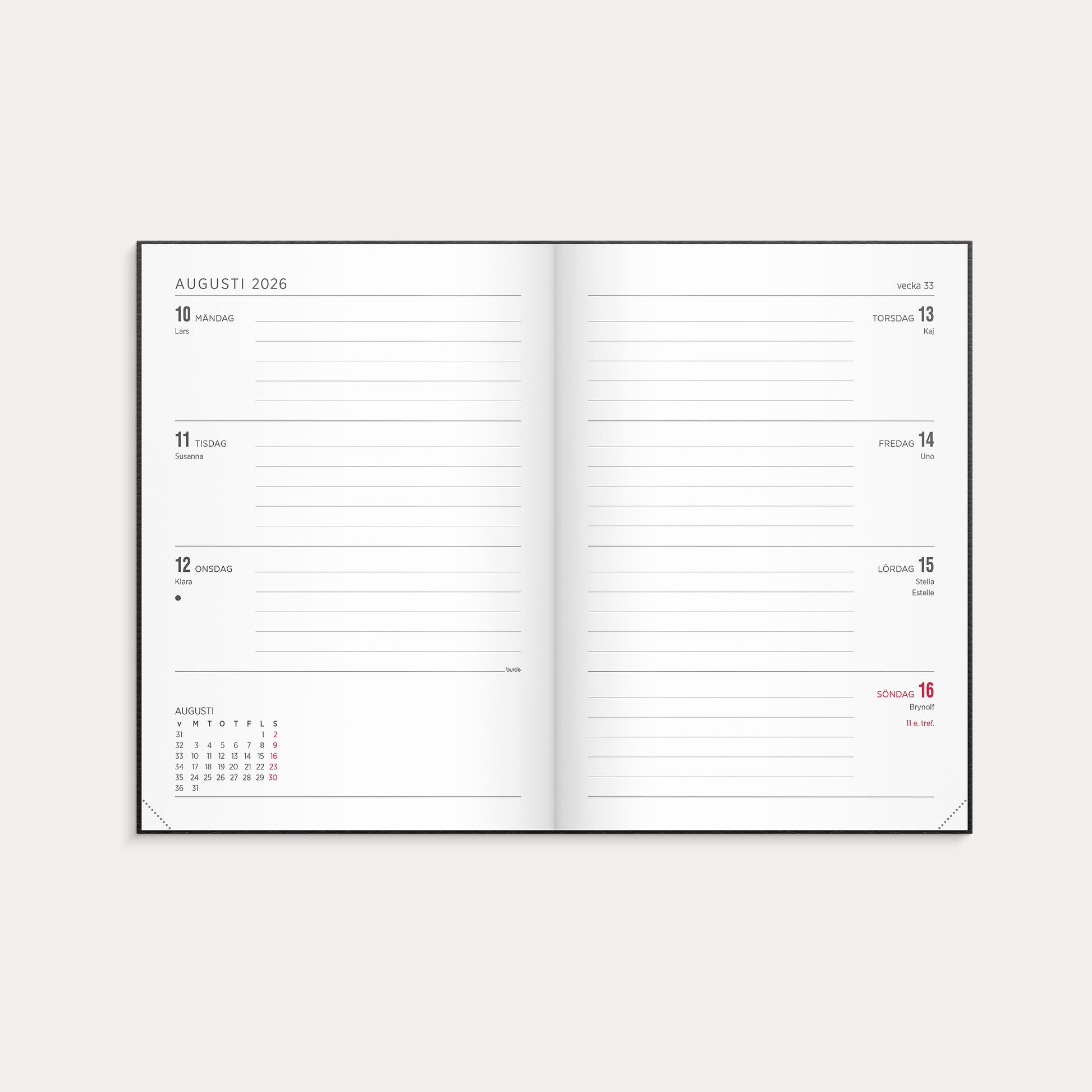 Kalender 26/27 Senator A5 Vega – detail view