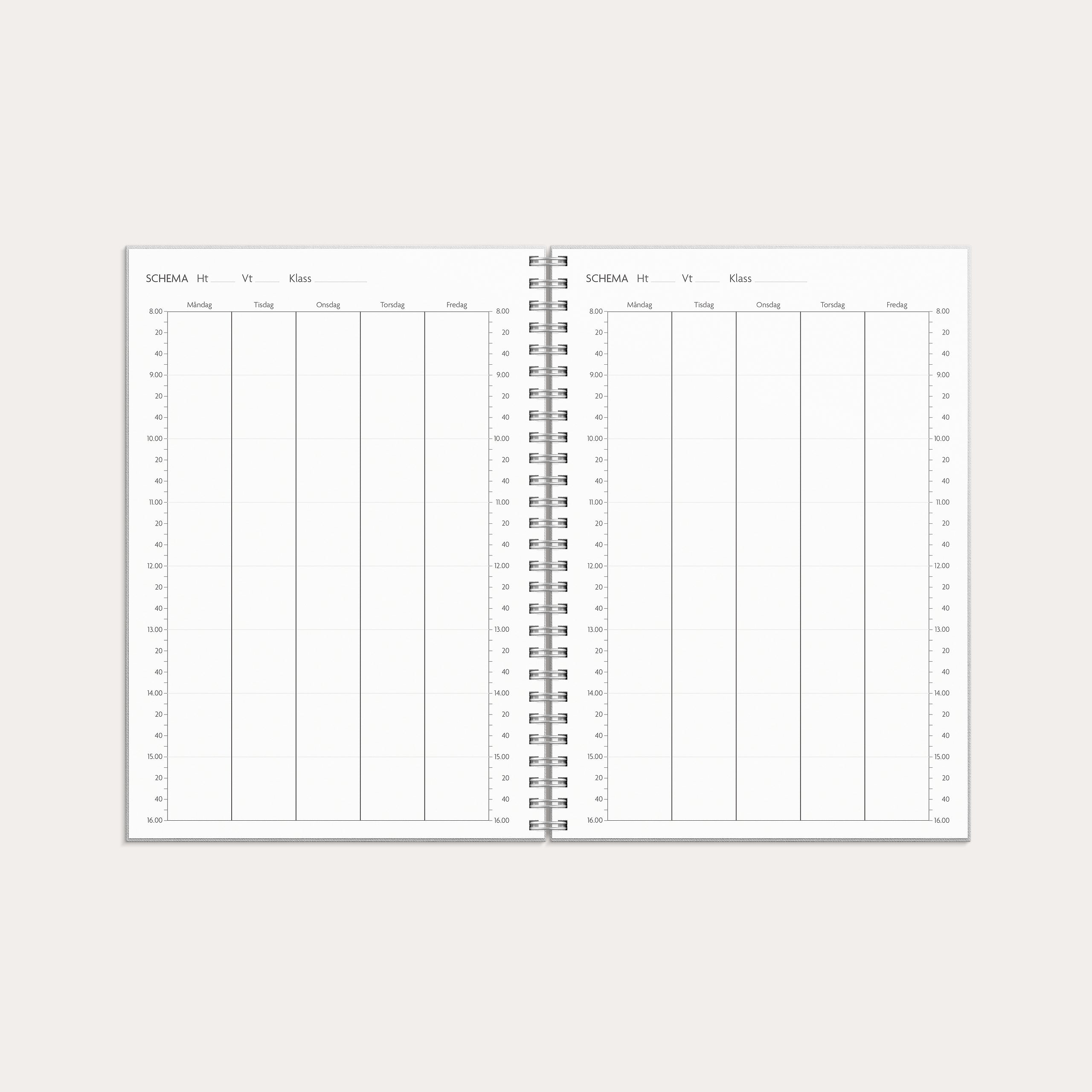 Kalender 26/27 Study A5 Textile ljusgrå