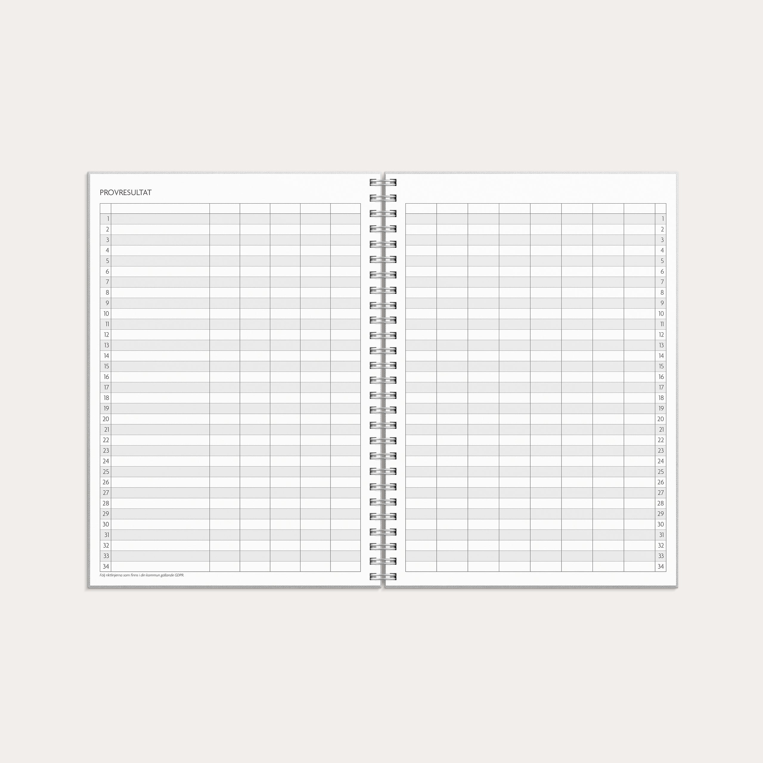 Kalender 26/27 Study A5 Textile ljusgrå