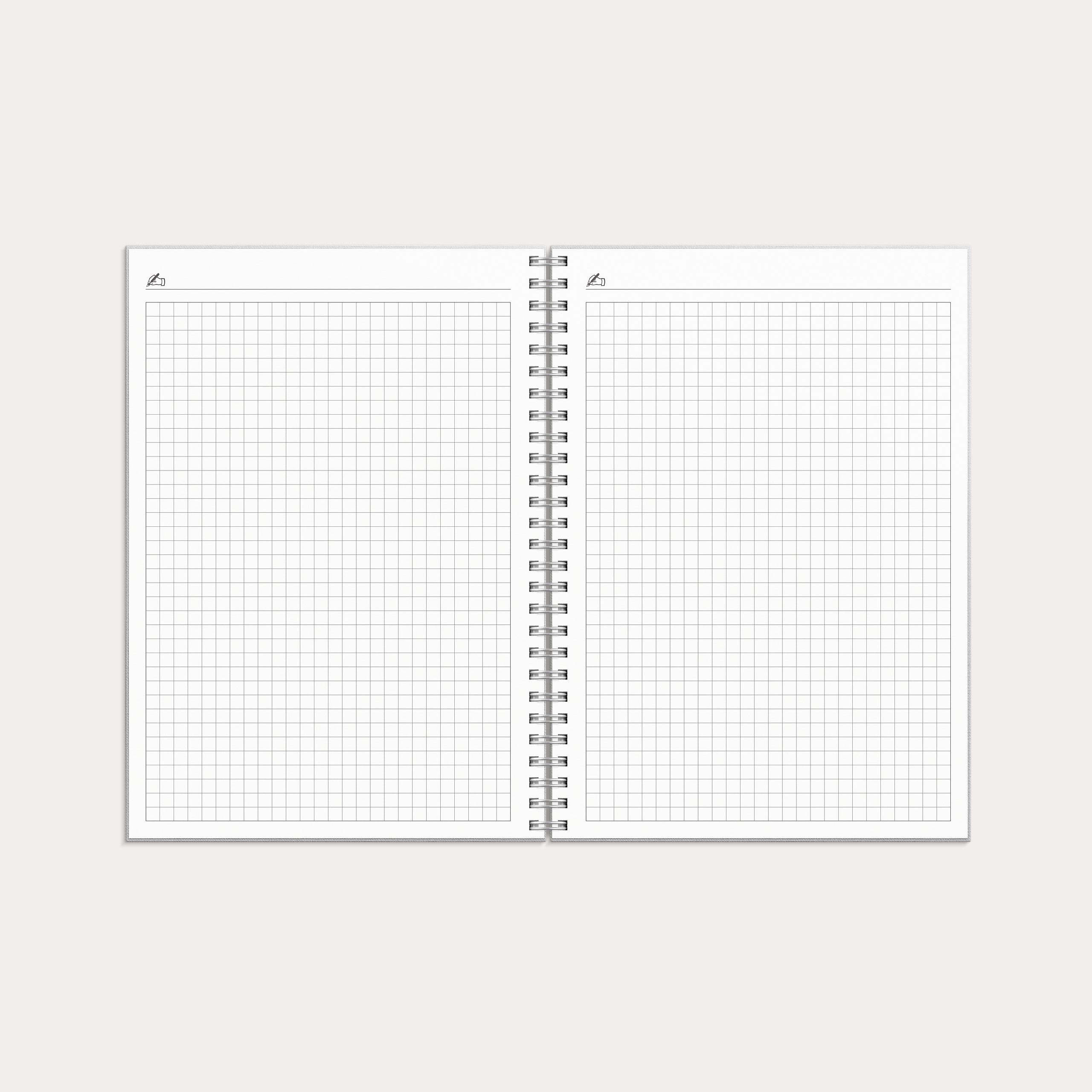 Kalender 26/27 Study A5 Textile ljusgrå
