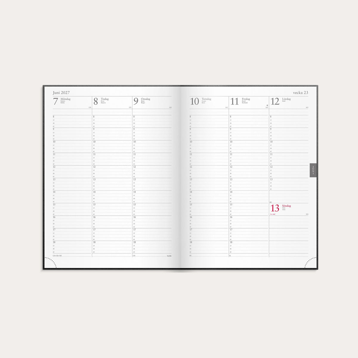 Veckojournal 2027 refill