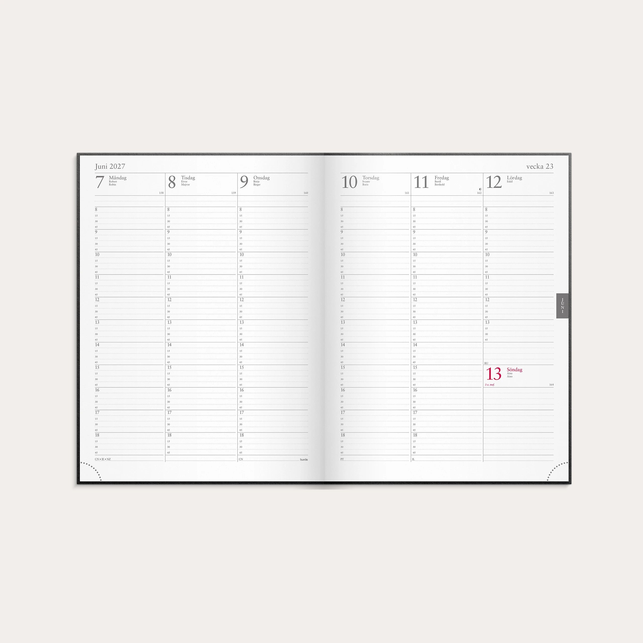 Veckojournal 2027 refill