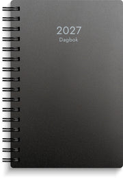 Dagbok 2027 svart PP-plast