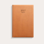Dagbok 2027 cognac konstläder