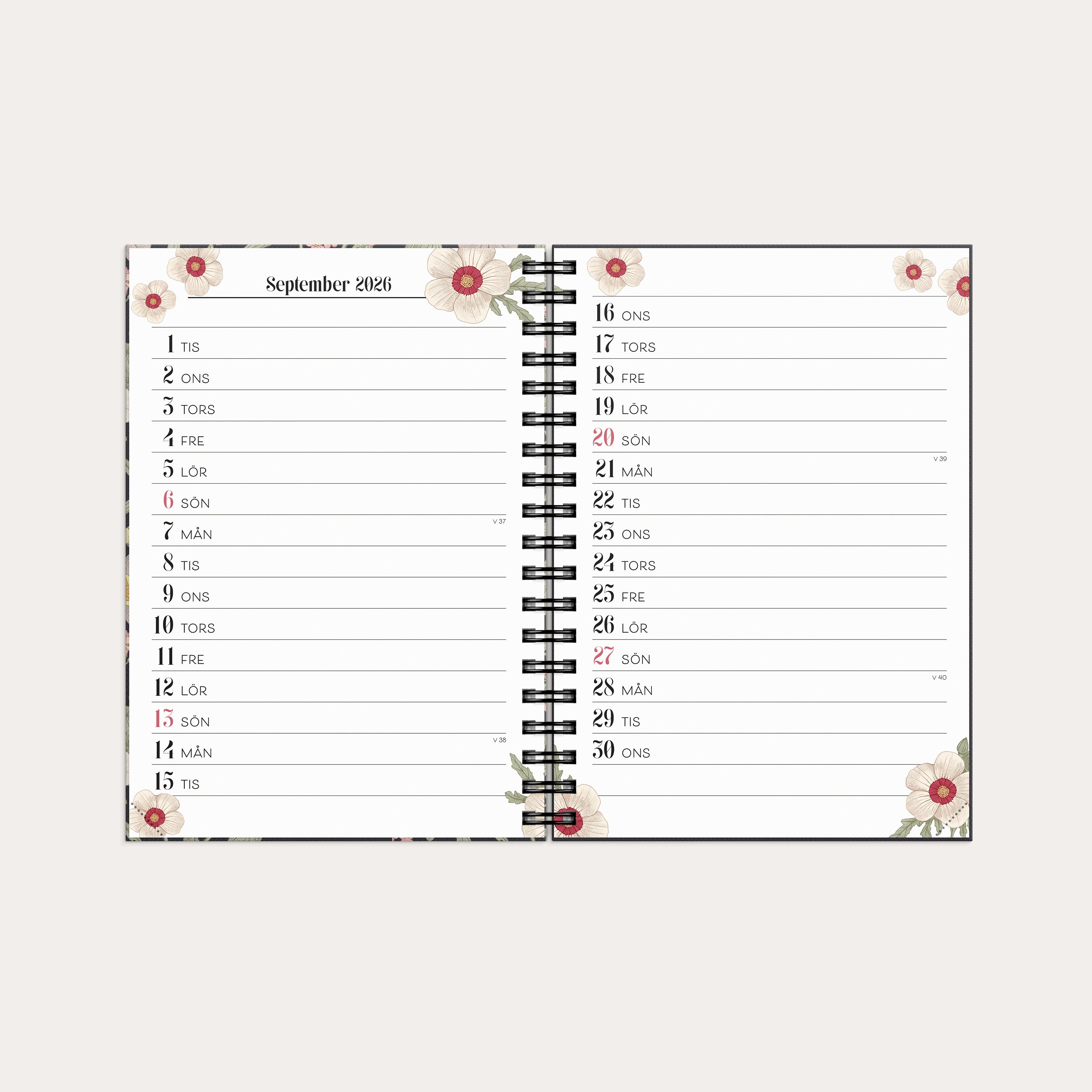 Life Planner Floral 2026