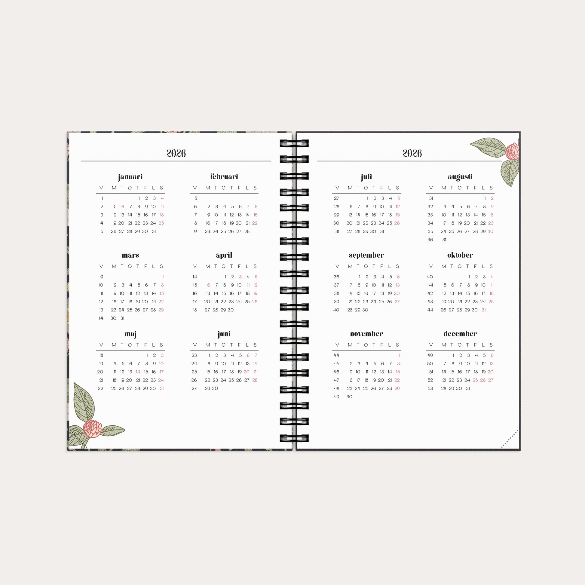 Life Planner Floral 2026 – product details