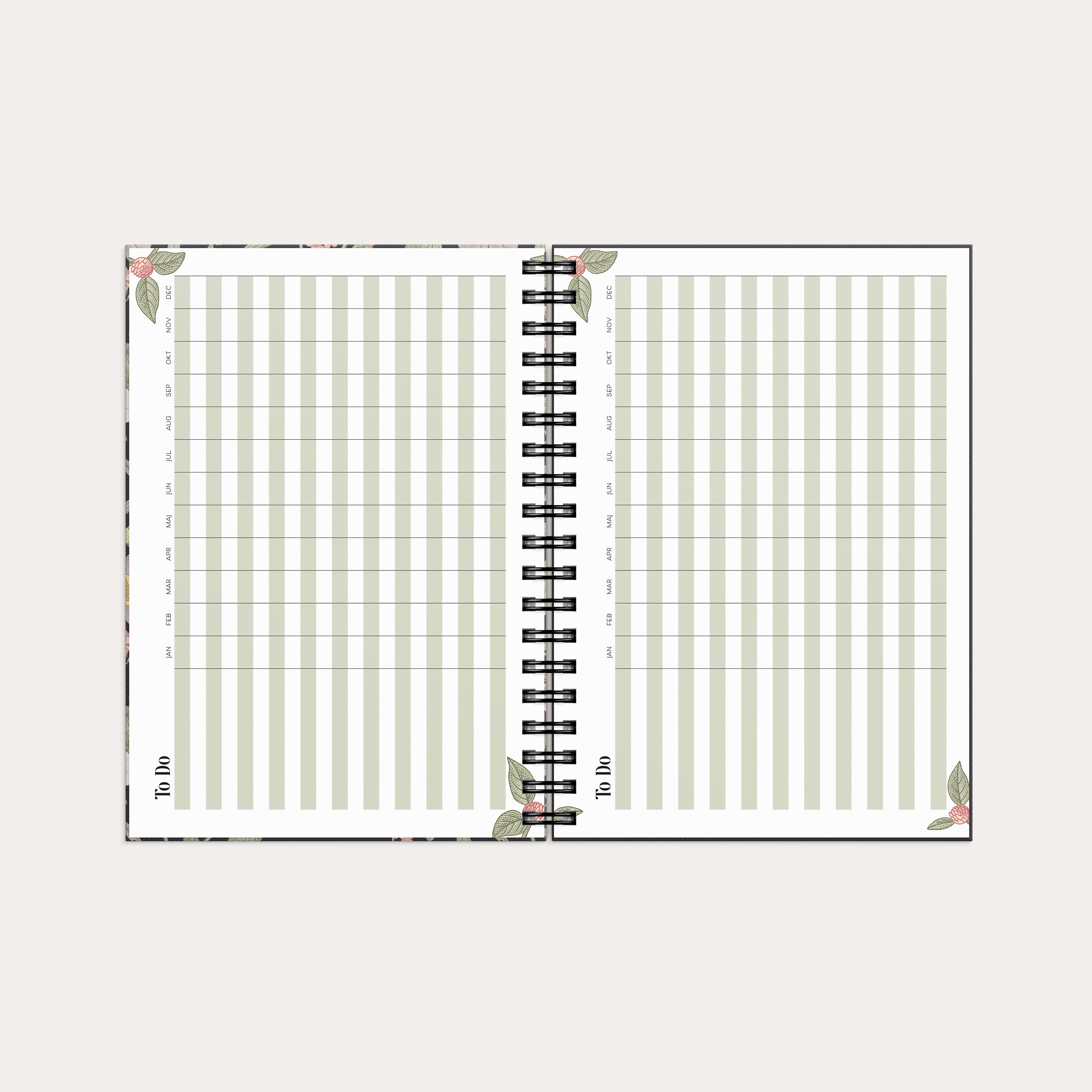 Kalender 2026 Life Planner Floral