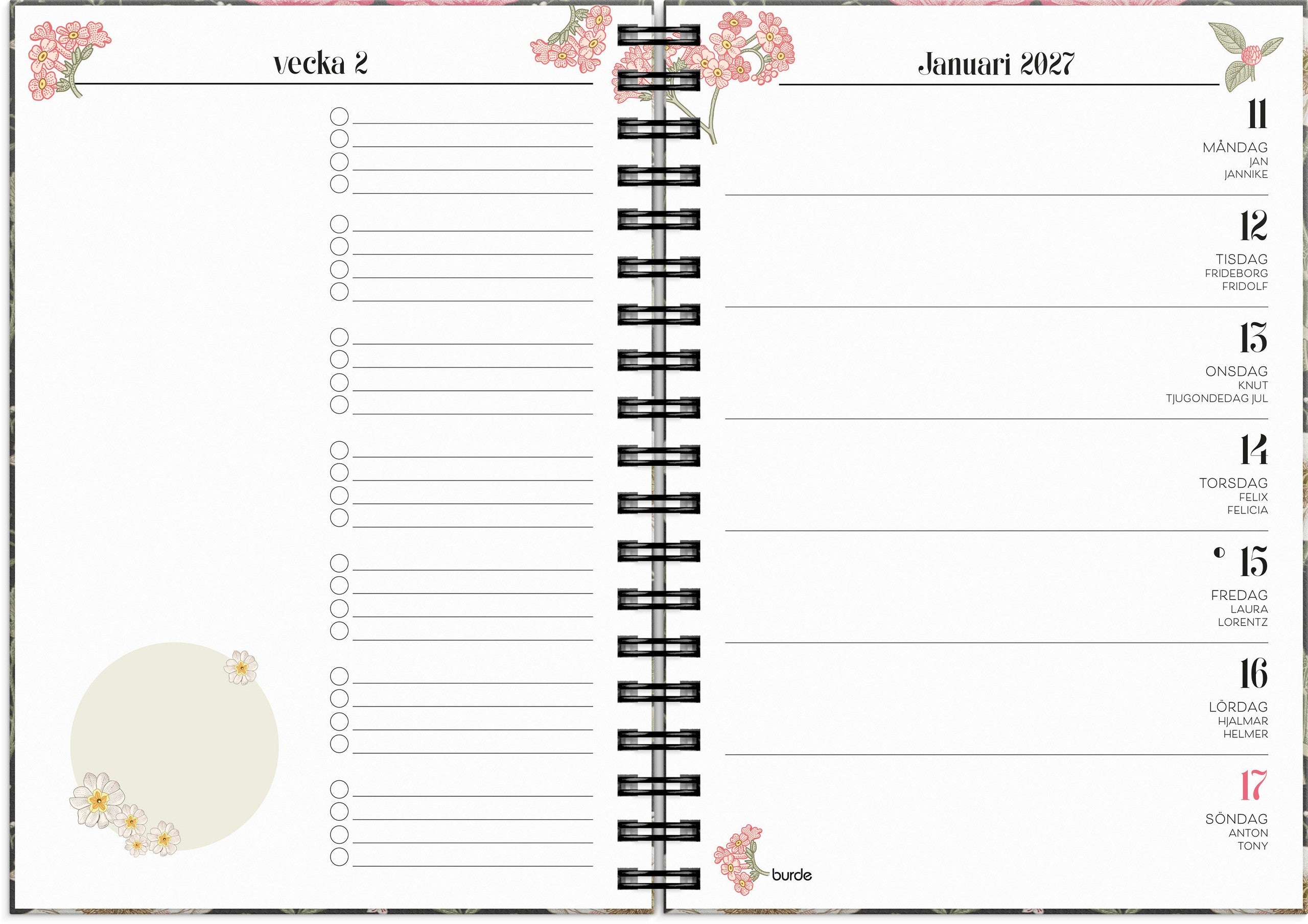 Life Planner Floral 2027