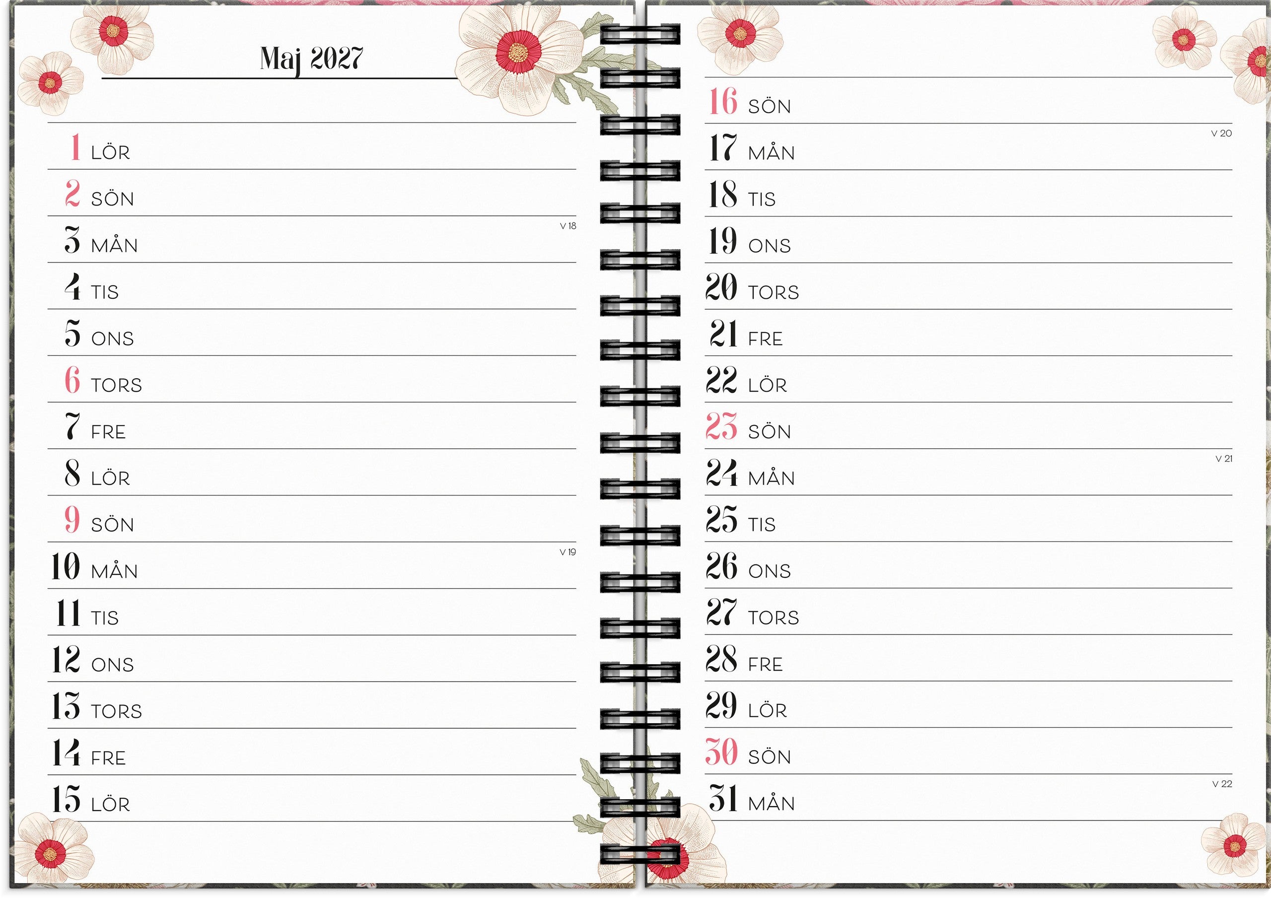Life Planner Floral 2027