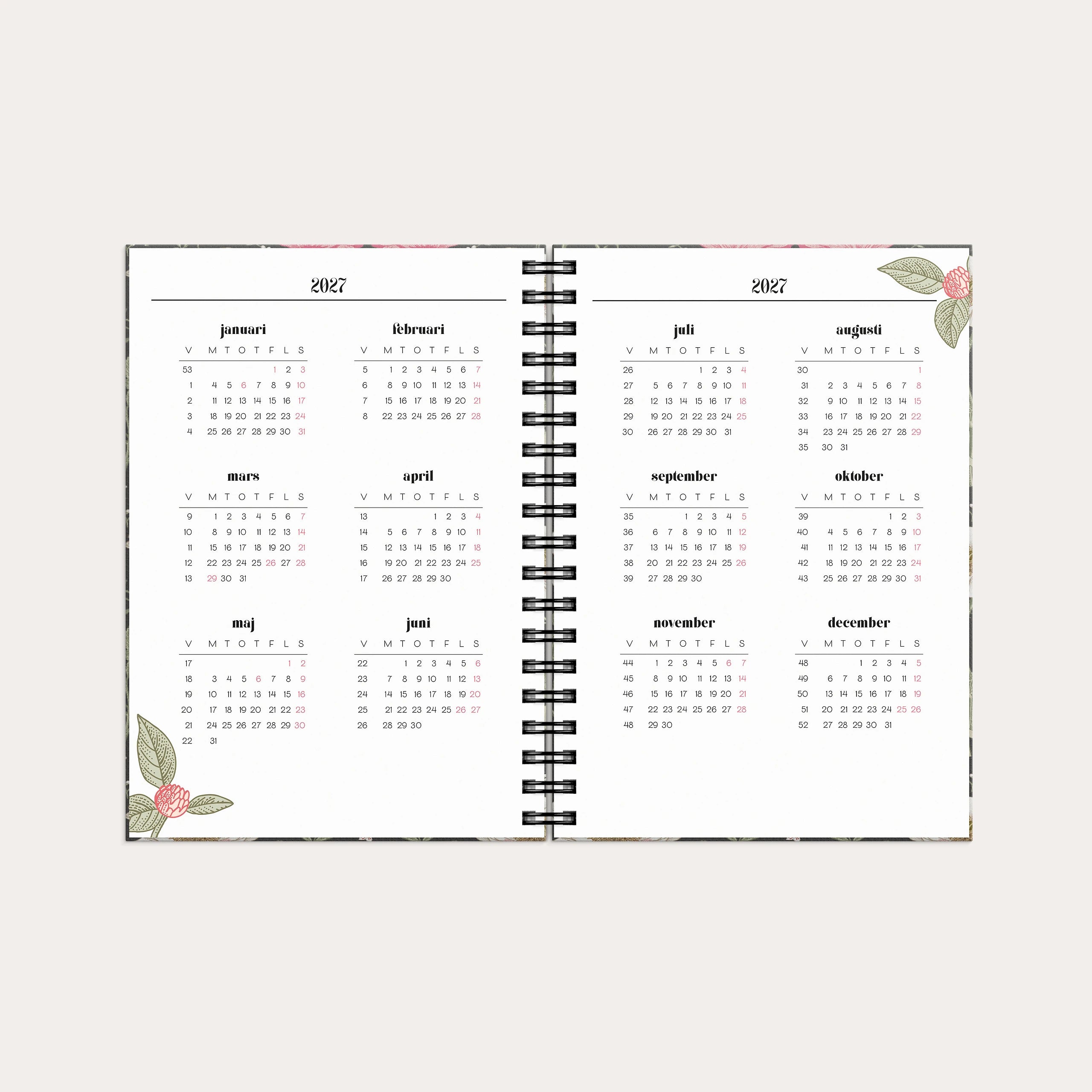 Life Planner Floral 2027