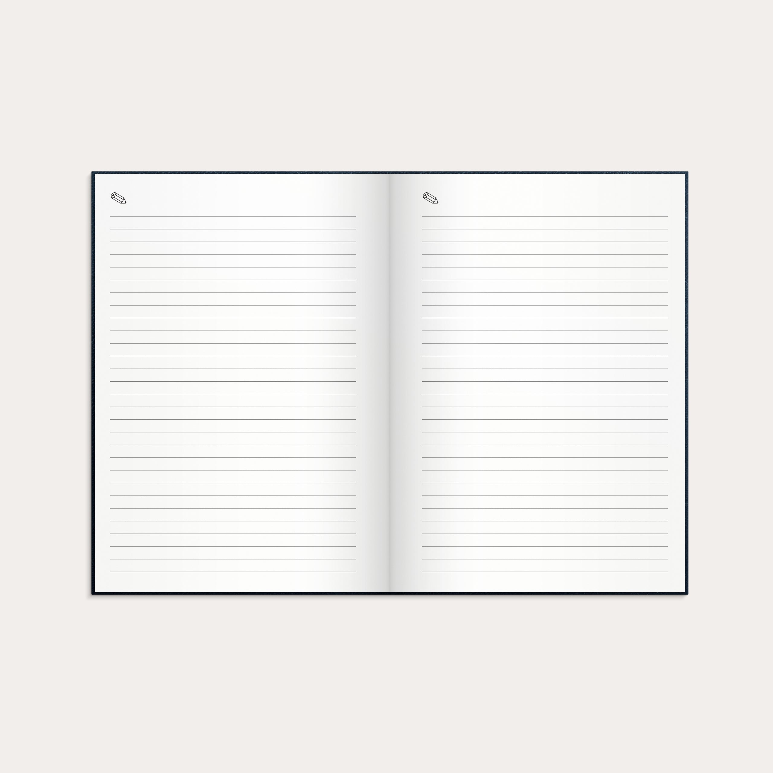 Kalender 2026 Liten Dagbok blått konstläder