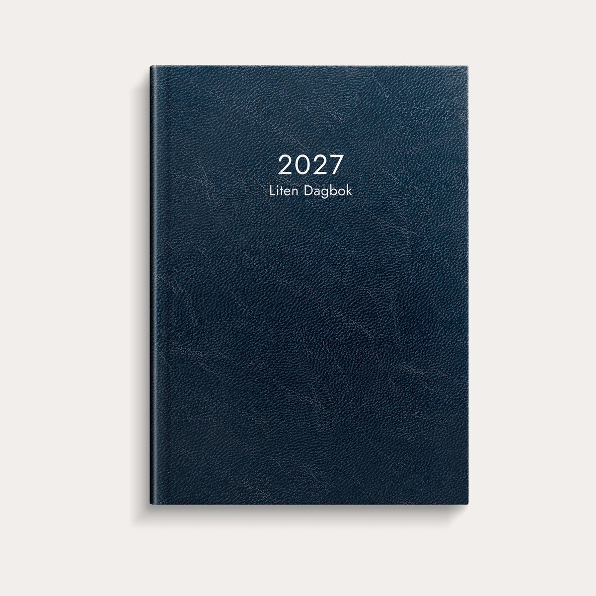 Liten Dagbok 2027 blått konstläder