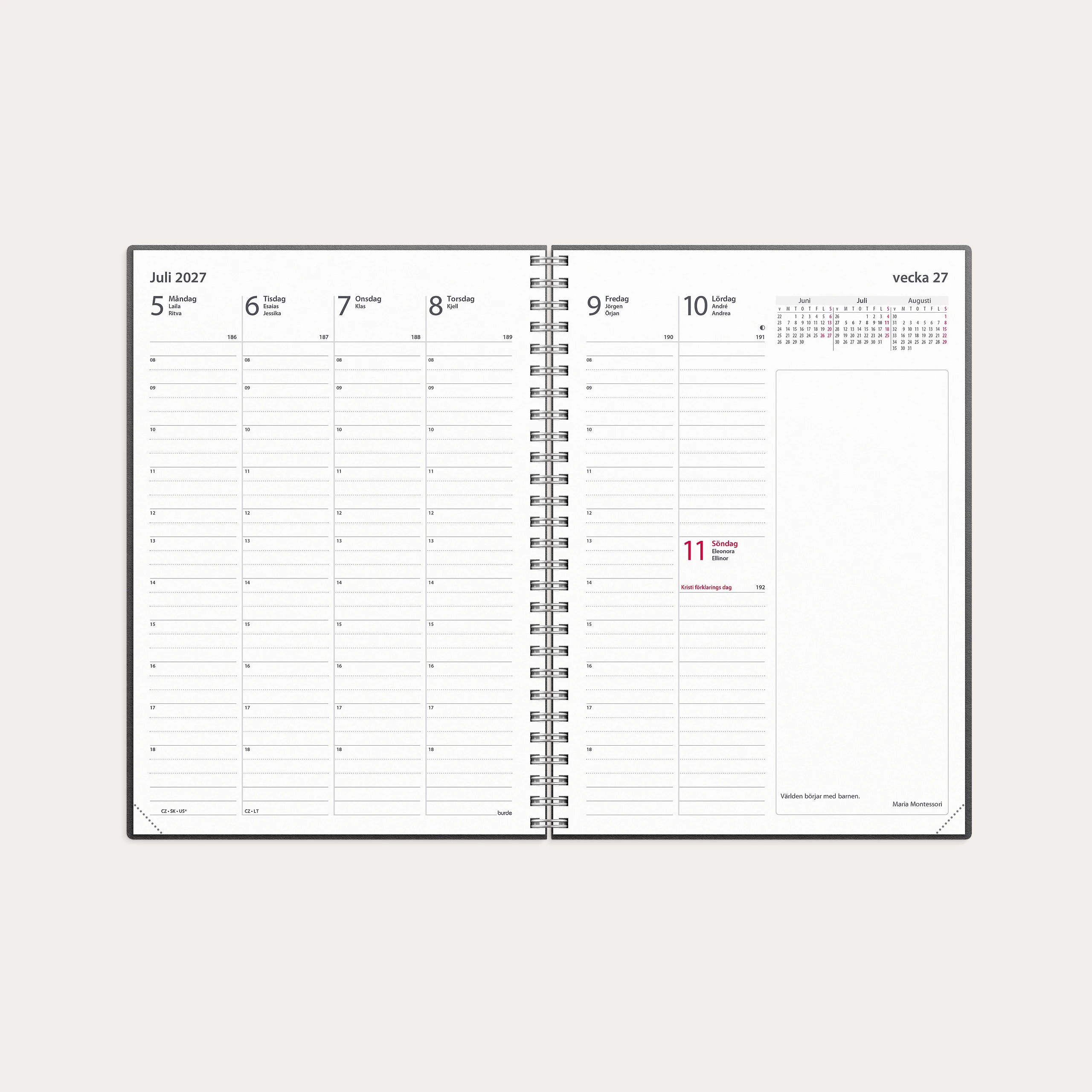 Kalender 2027 Business A5 refill