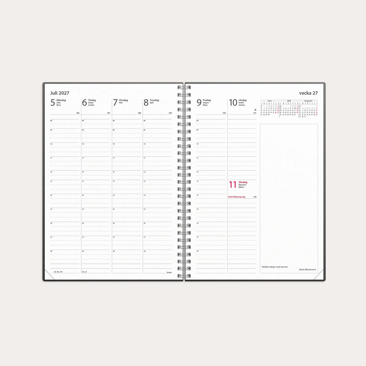 Kalender 2027 Business A5 refill