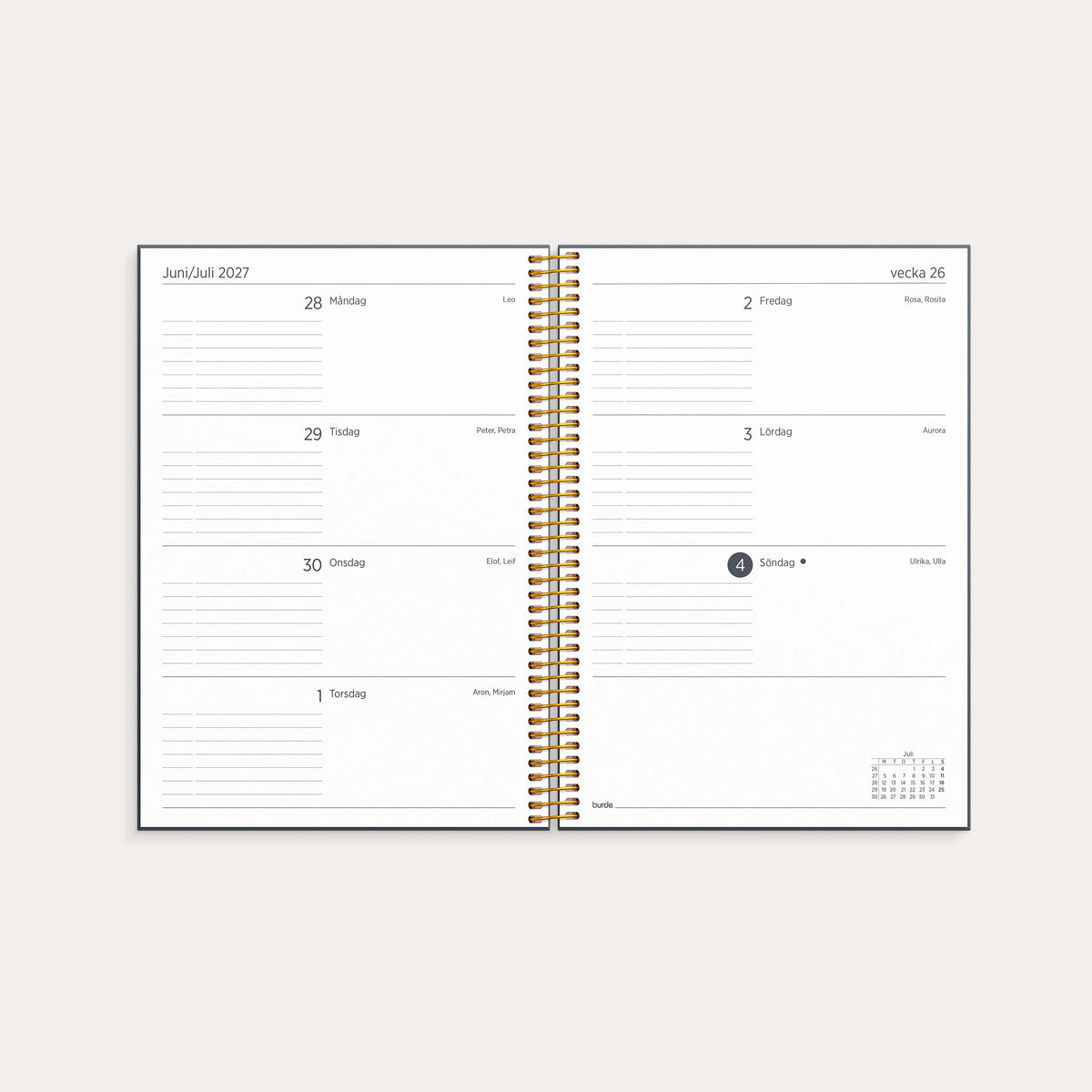 Organizer & Notes 2027
