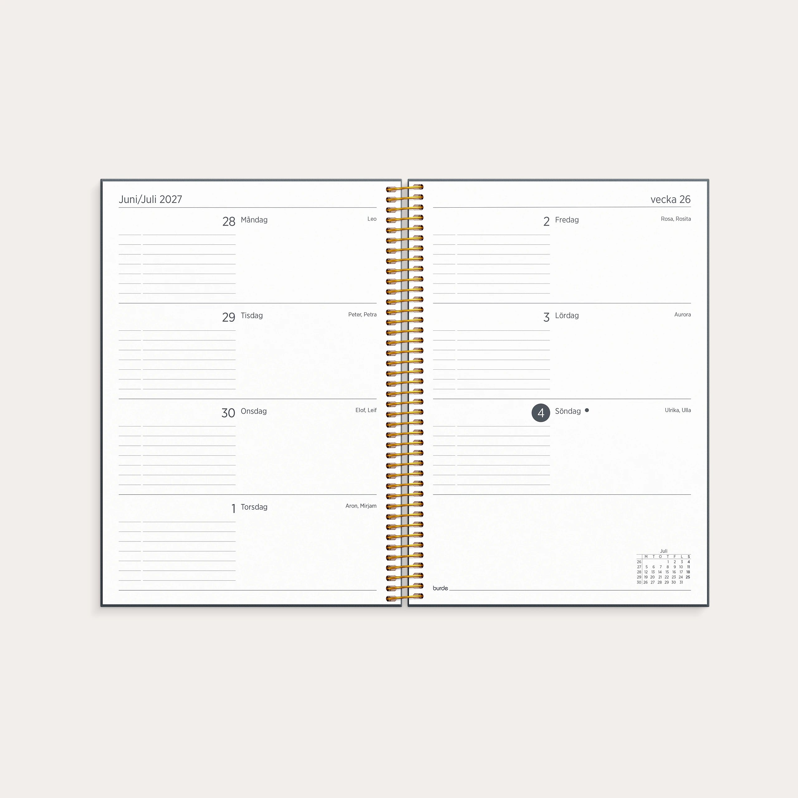 Organizer & Notes 2027