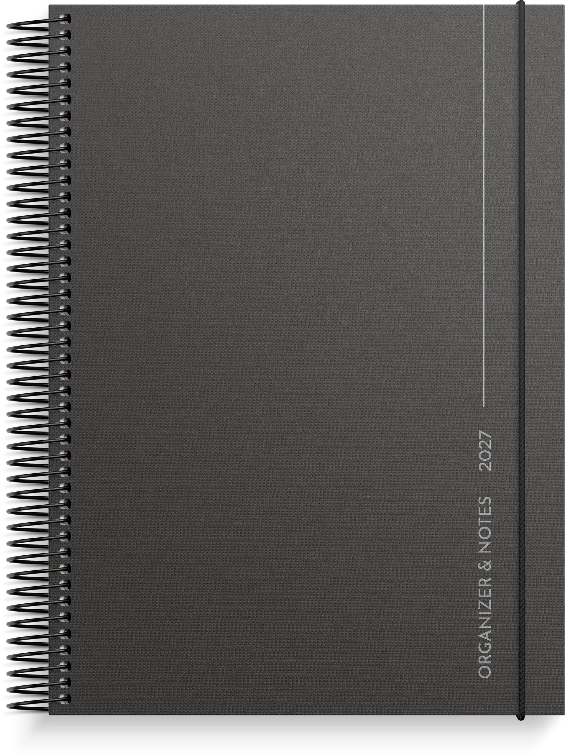 Organizer & Notes 2027 svart